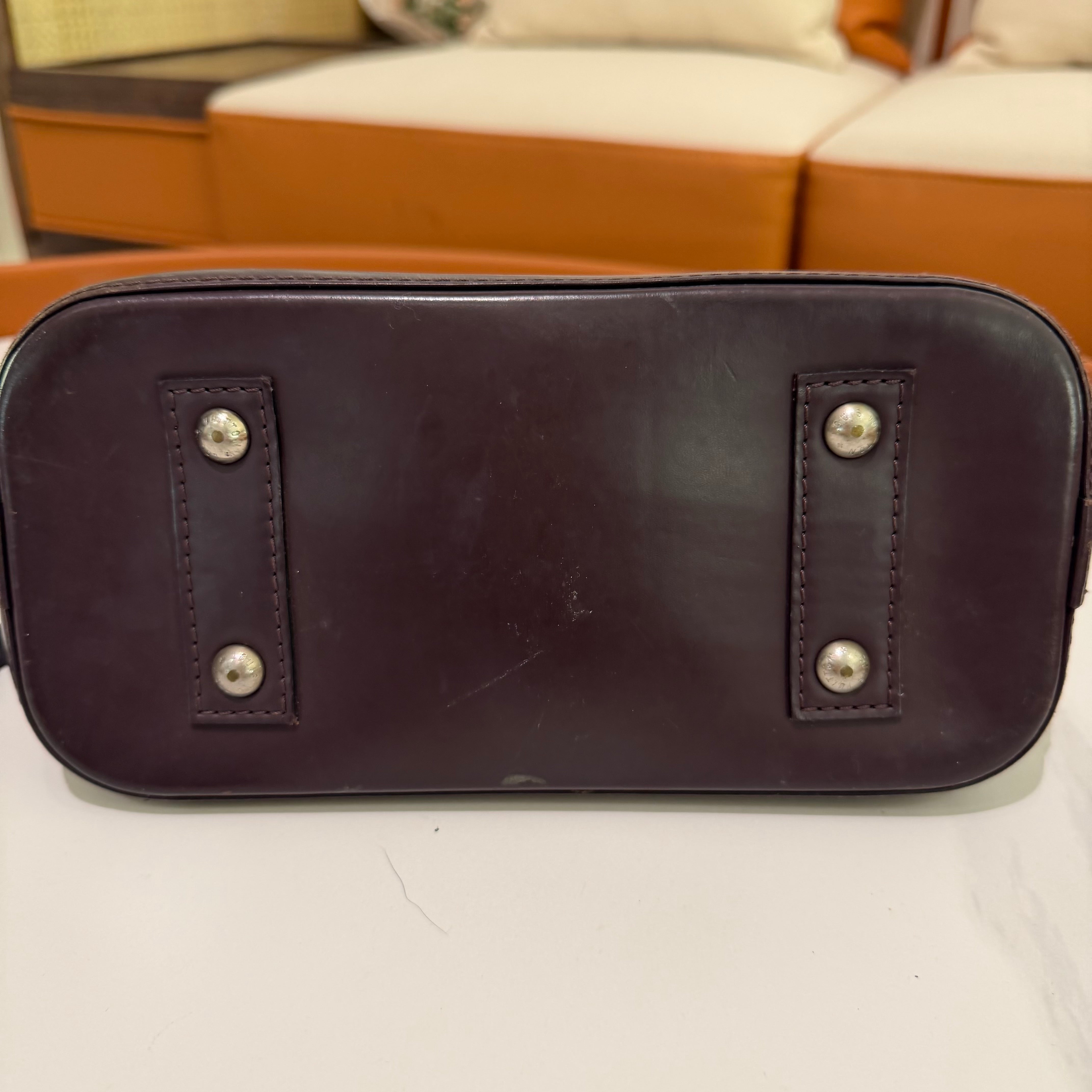 Louis Vuitton Vintage Alma BB Brown Epi Leather Bag