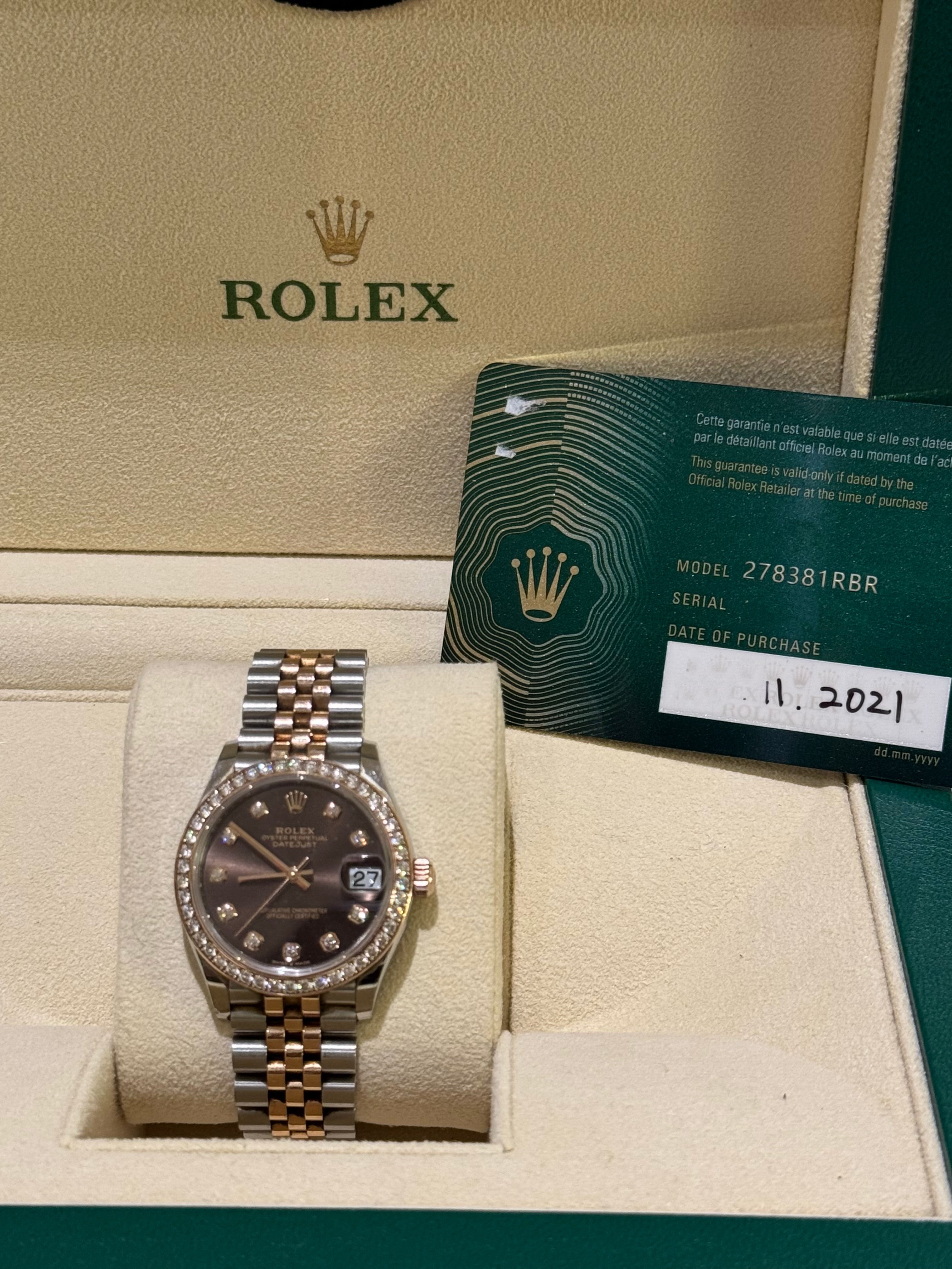 ROLEX DATEJUST 278381RBR
