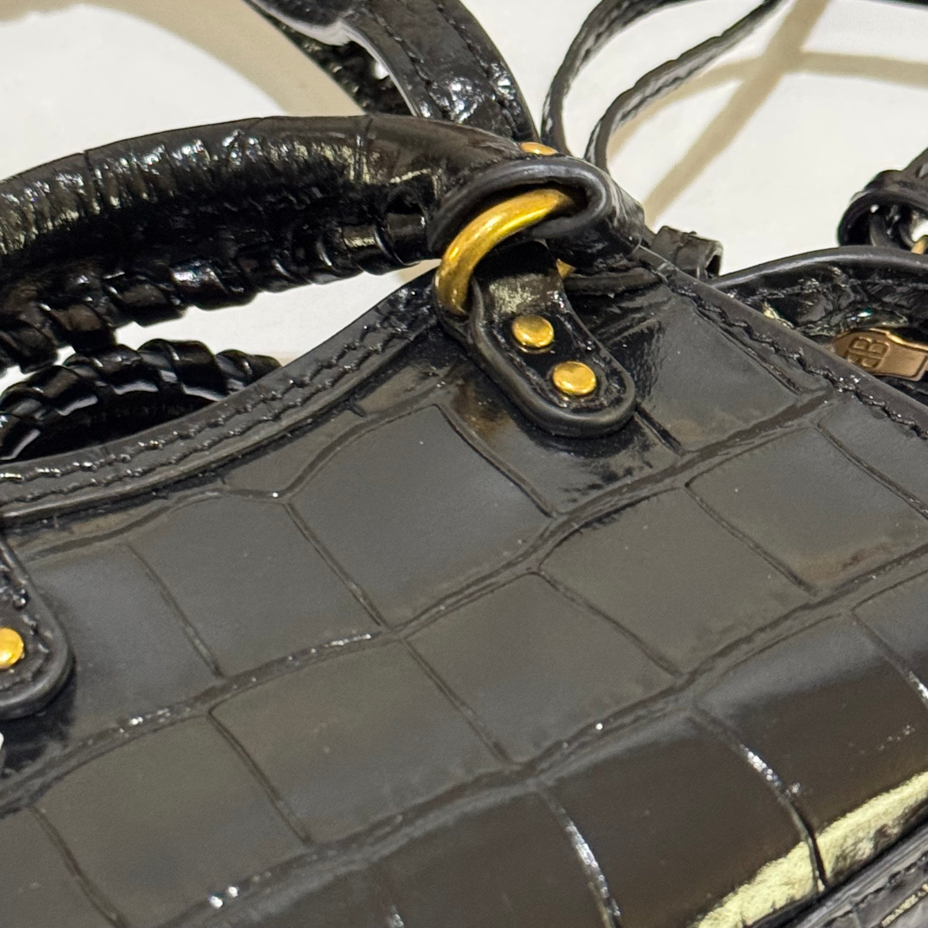 BALENCIAGA BLACK MOTORCYCLE BAG