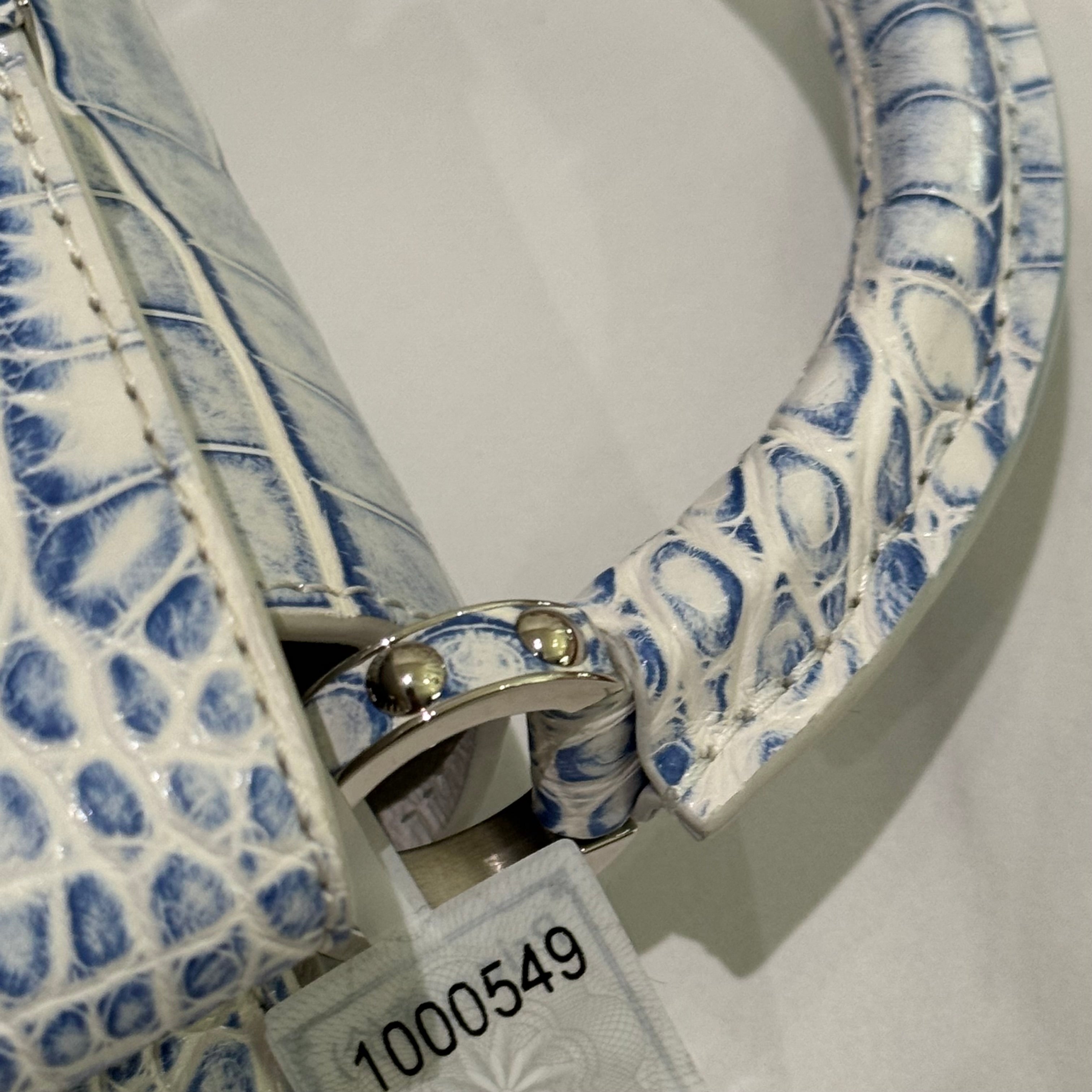 LOUIS VUITTON CAPUCINES MINI GRADIENT BLUE CROCODILE LEATHER