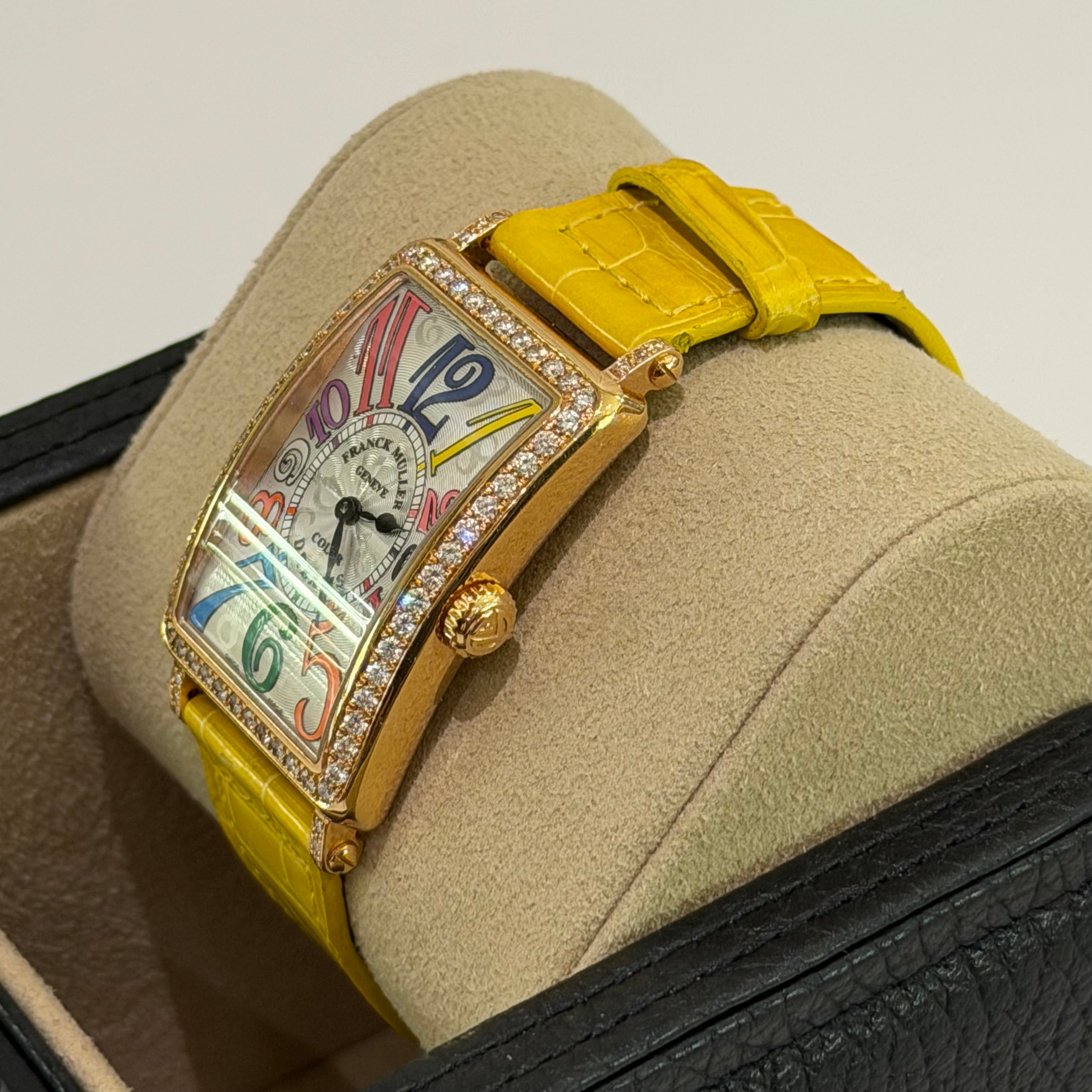 Franck Muller 952QZ 18K Gold Diamond Quartz Watch