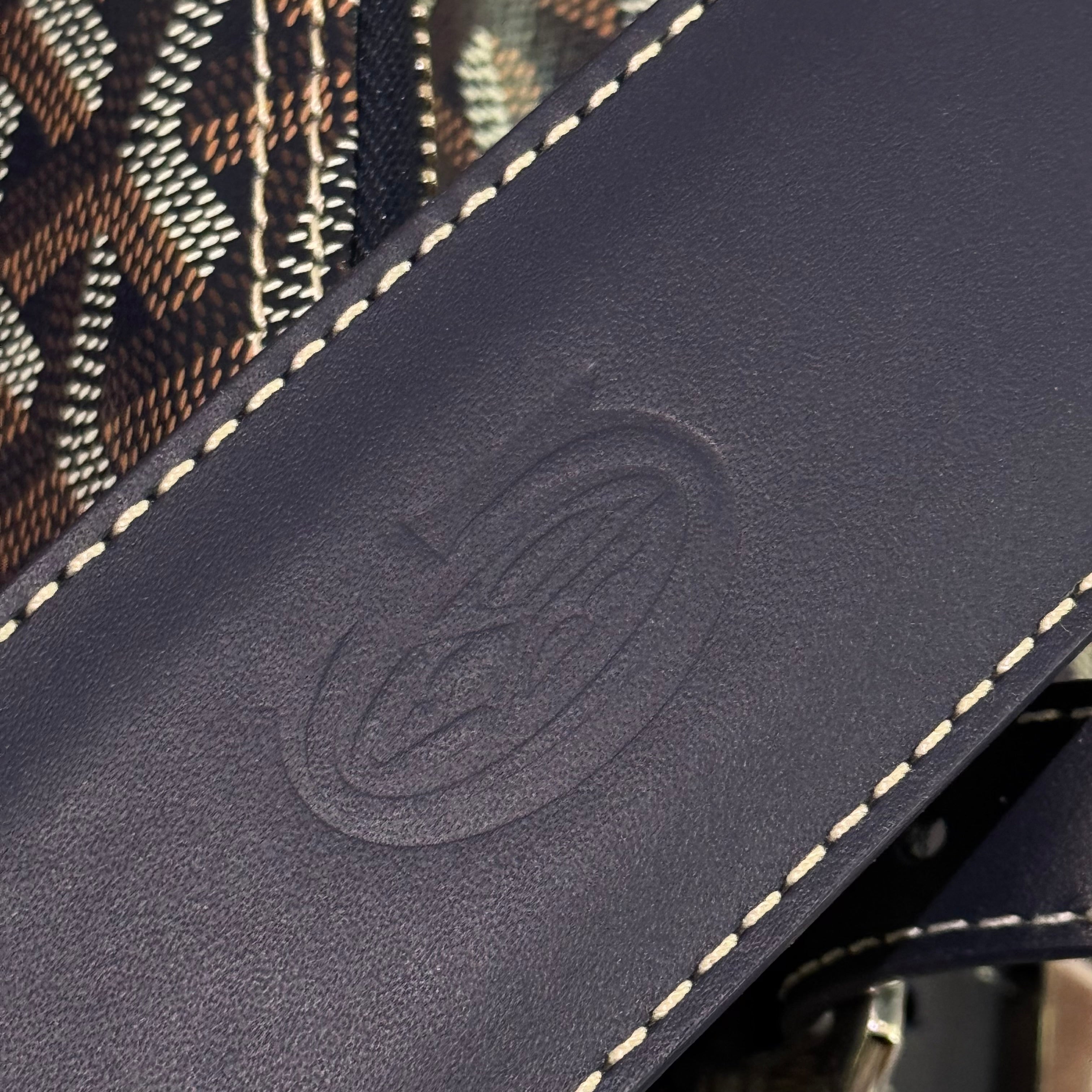 GOYARD BOSTON 50 TRAVEL BAG (PART STICKERS, BRAND NEW)