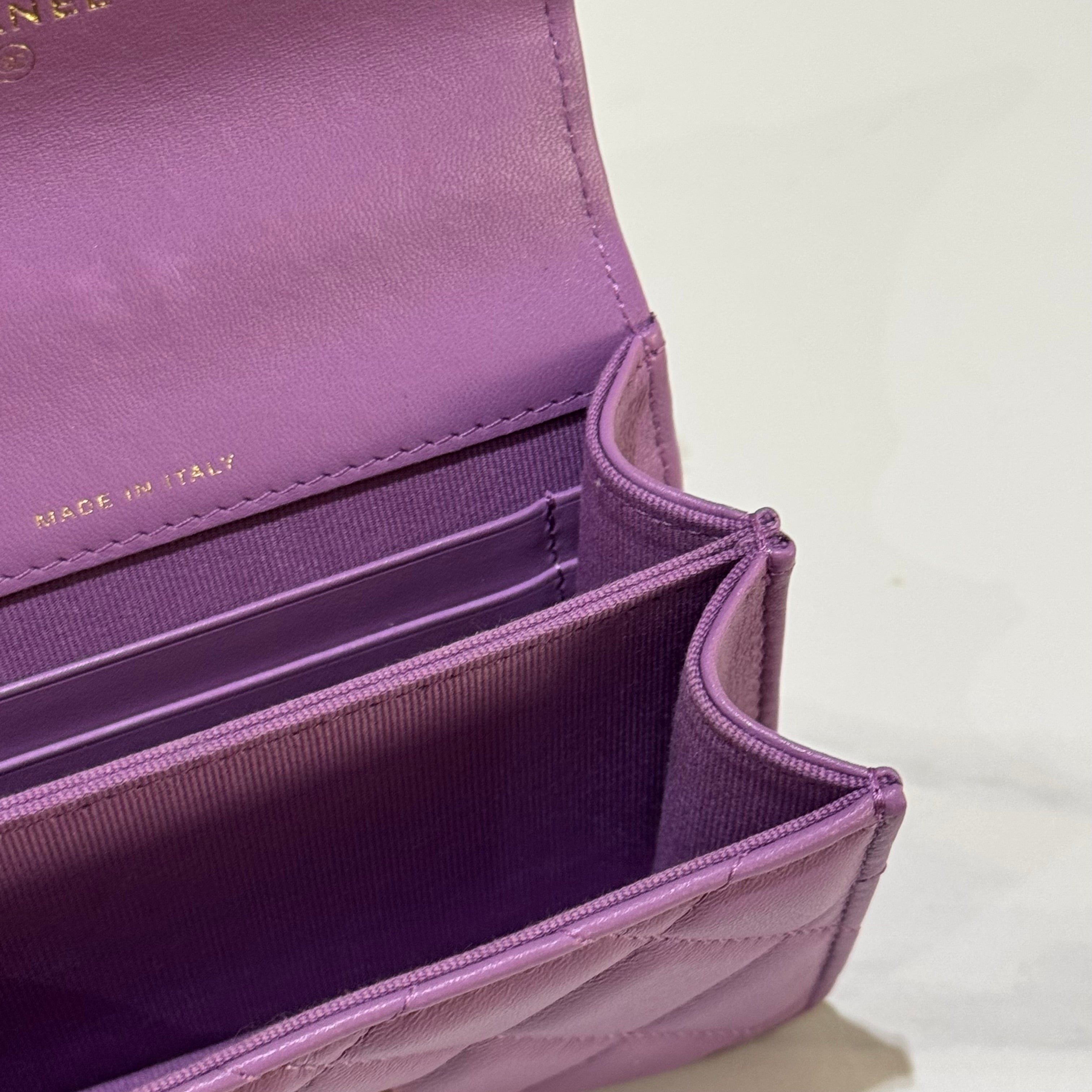 CHANEL 22S MINI BAG PURPLE