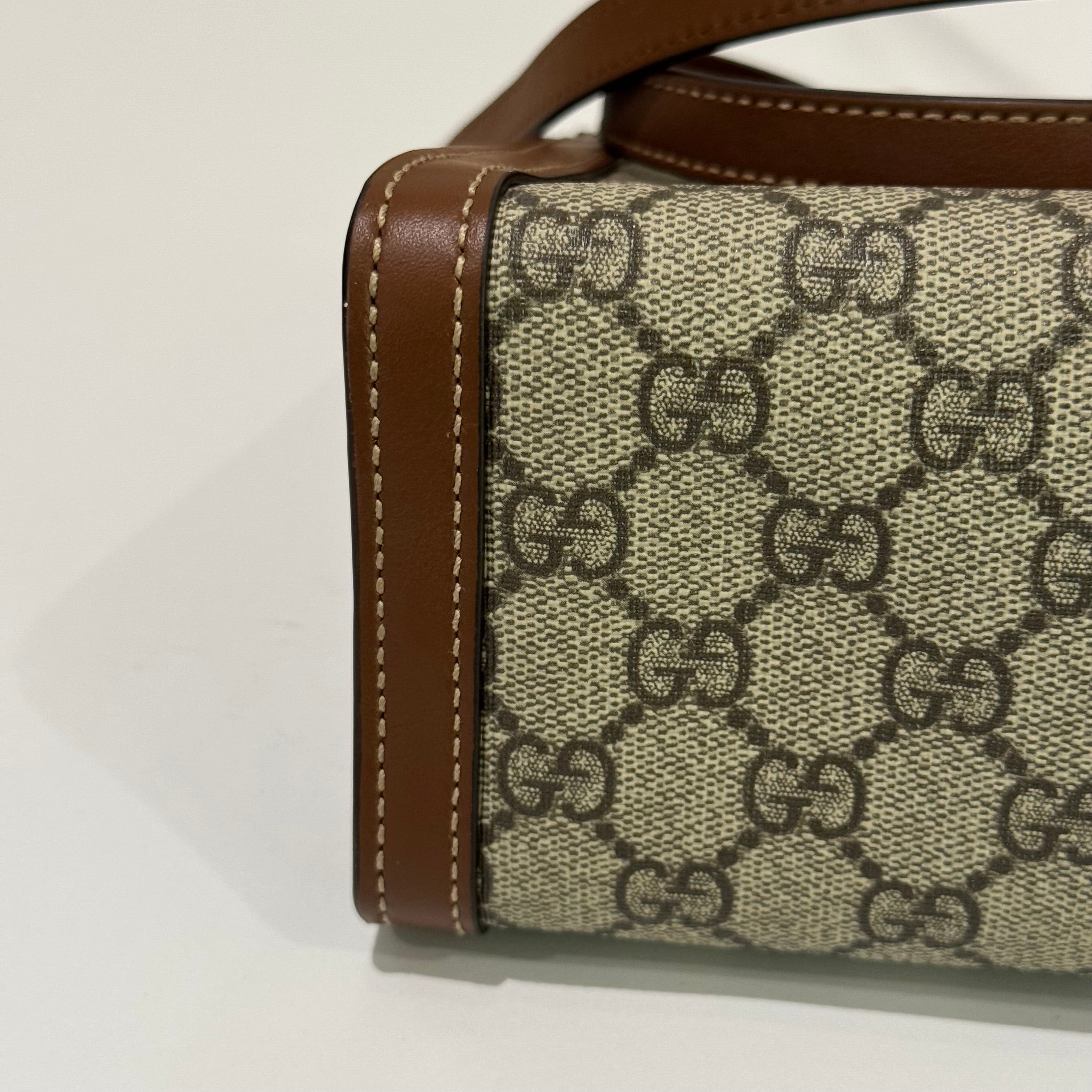 GUCCI PADLOCK SMALL BROWN SHOULDER BAG