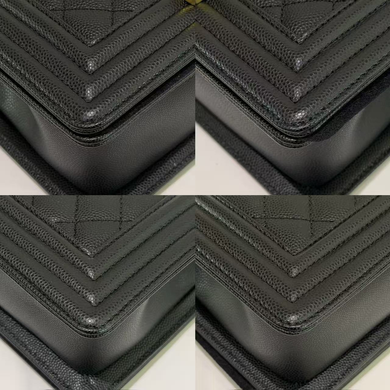 Chanel Le Boy Small Black Caviar Leather with Gold Hardware