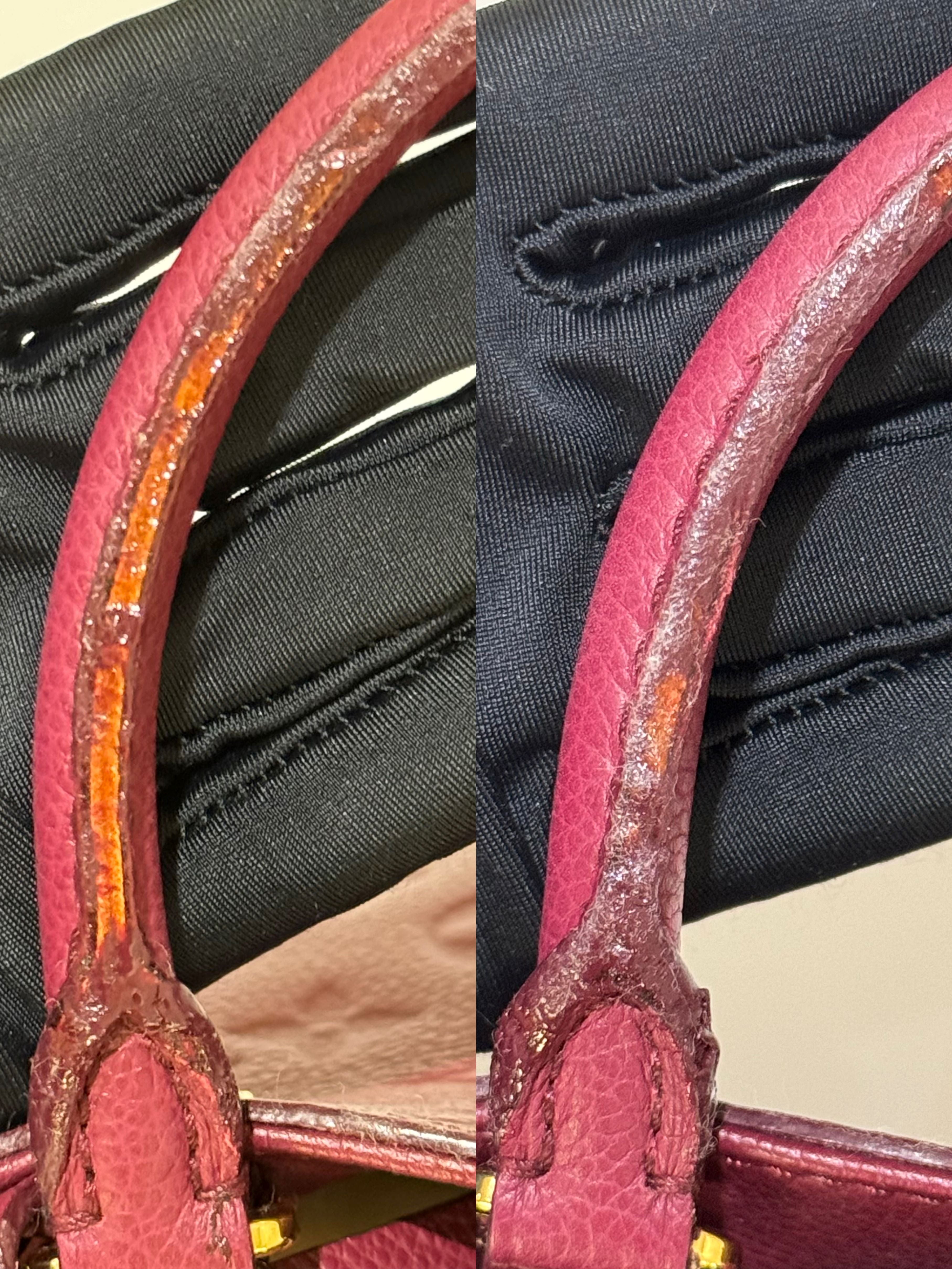 LOUIS VUITTON RED HANDBAG | COLLINS RAIN