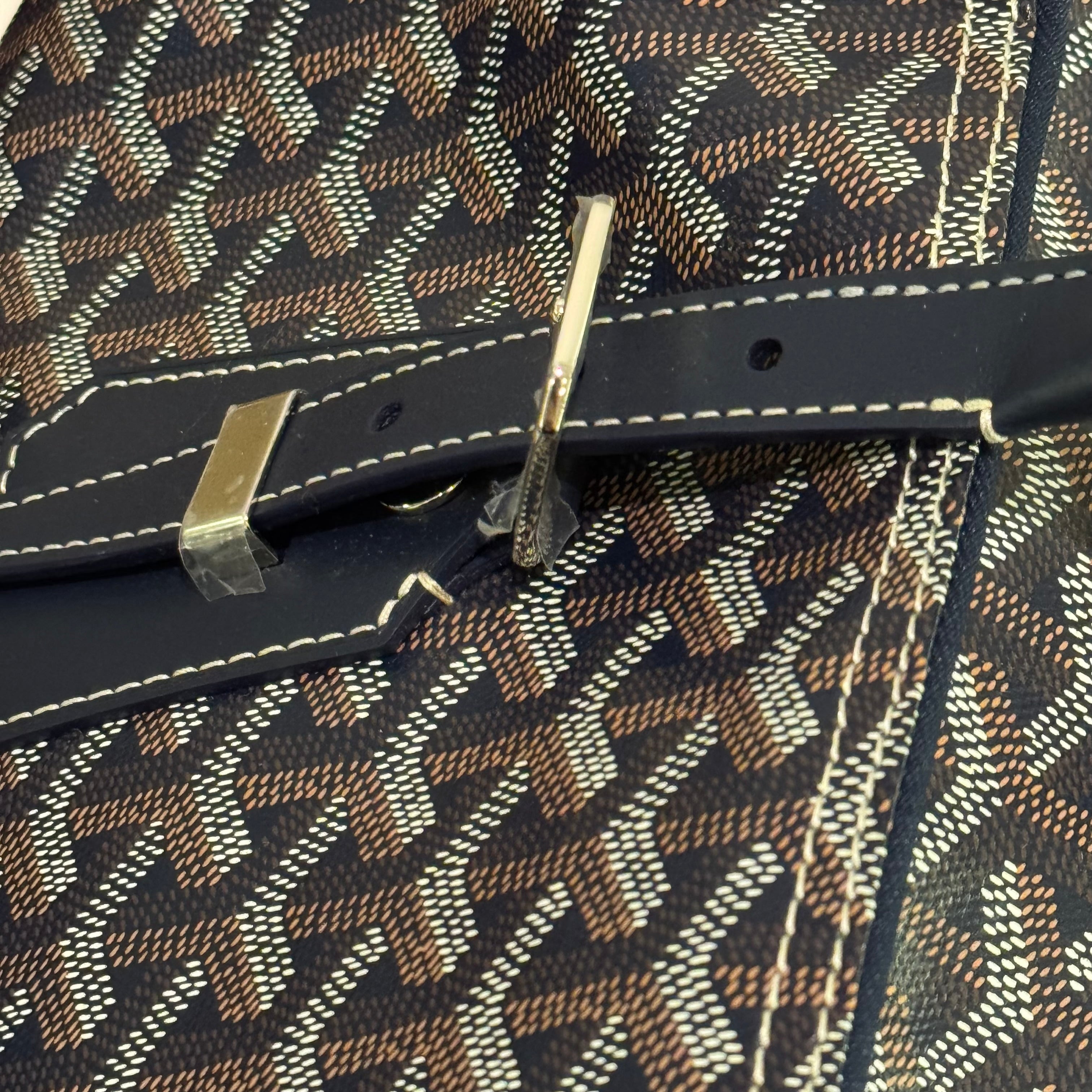 GOYARD BOSTON 50 TRAVEL BAG (PART STICKERS, BRAND NEW)