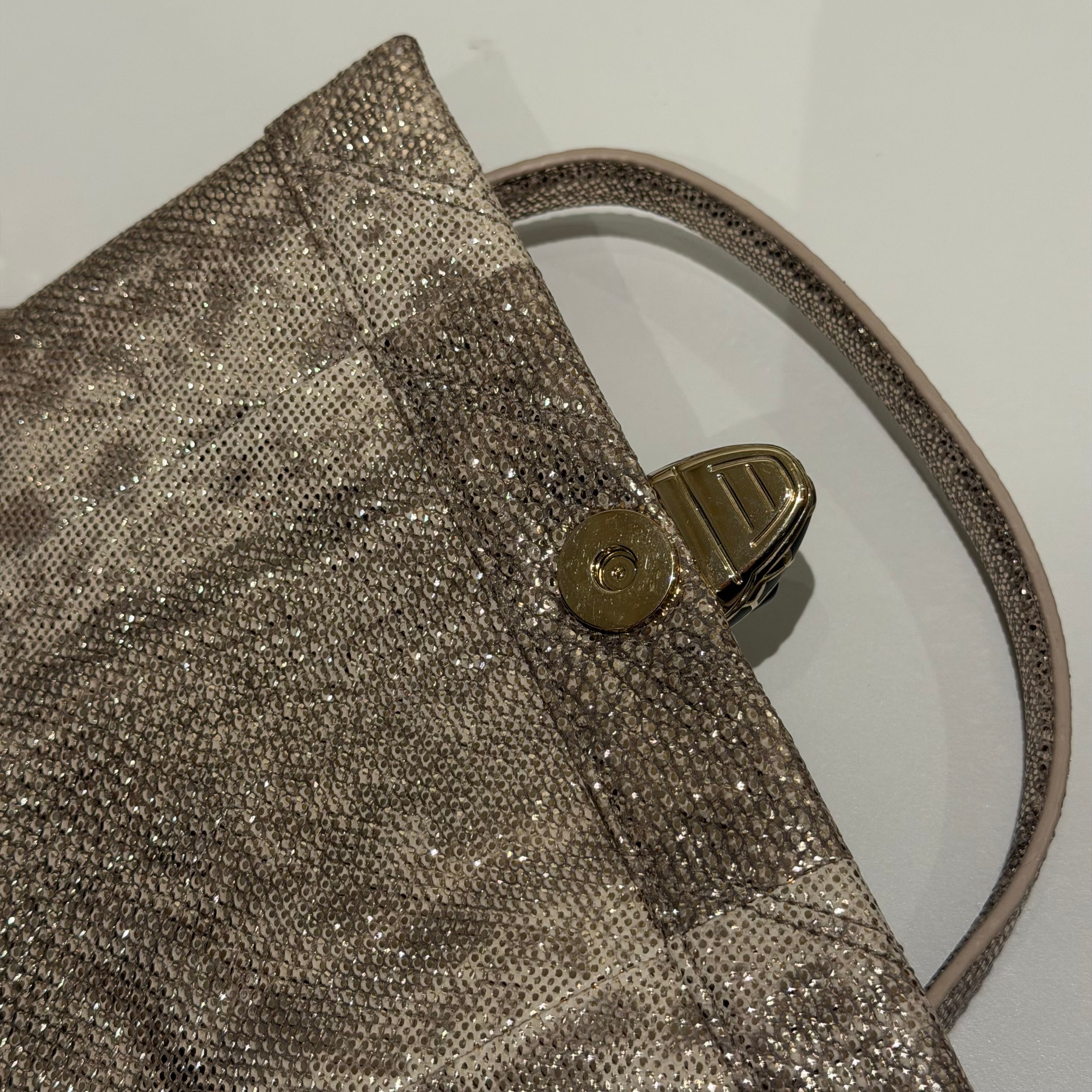 Bvlgari Serpenti Cabochon Black Pearl Stingray & Watersnake Crossbody Bag