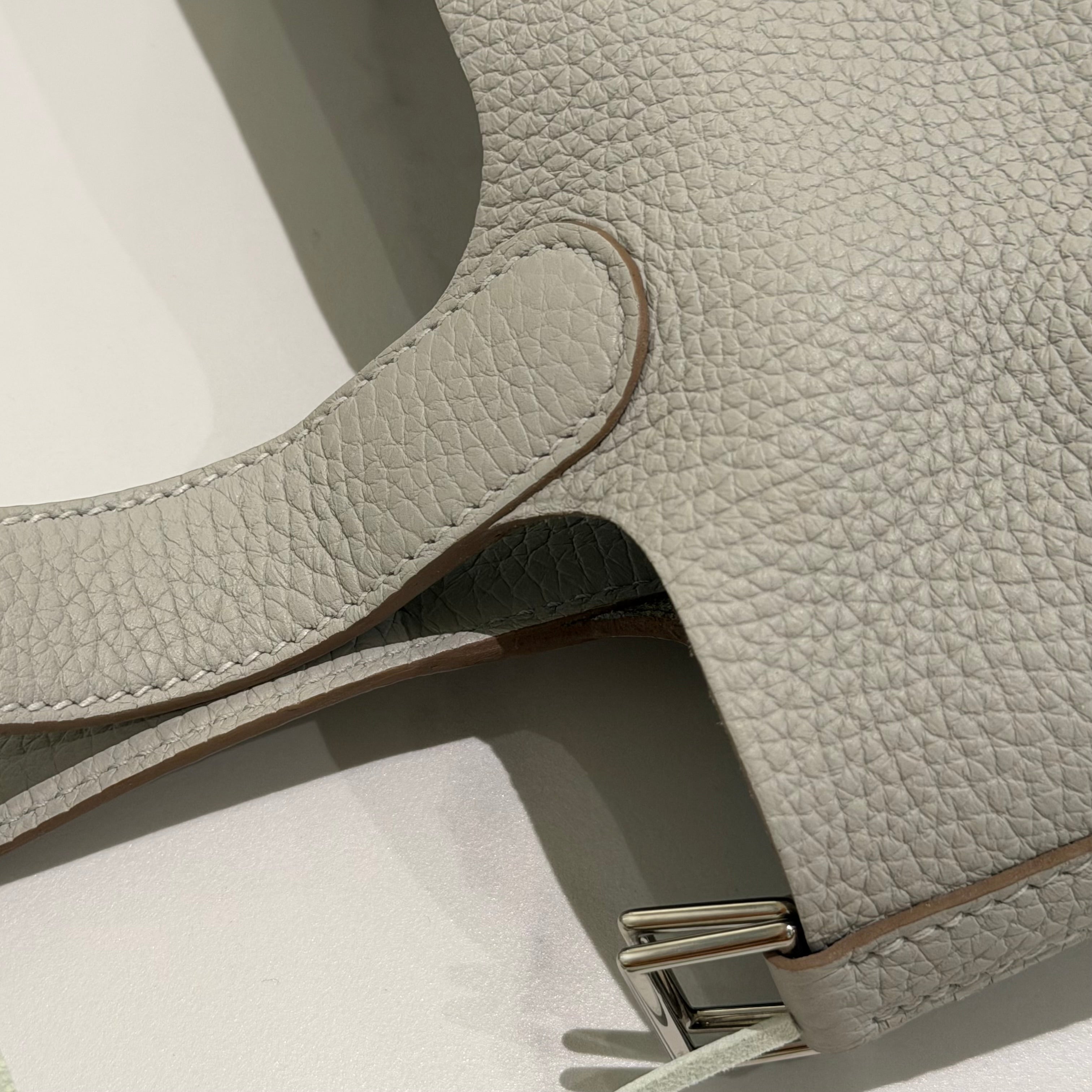 Hermes Picotin 18 Pearl Grey with Silver Hardware + Rodeo Charm (Z Stamp)