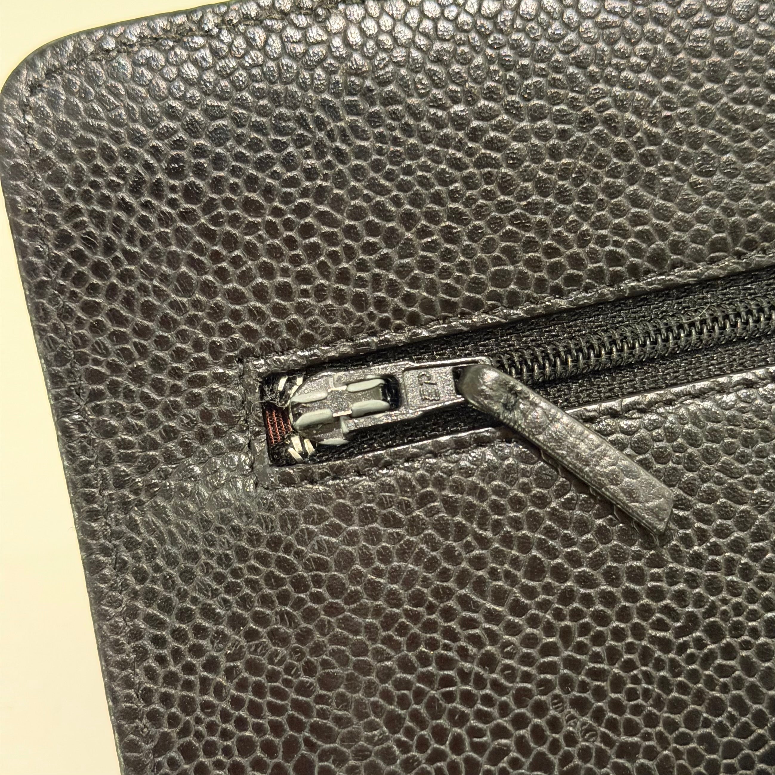 Chanel WOC Black Caviar Leather with Silver Hardware (Authenticity Card Version)