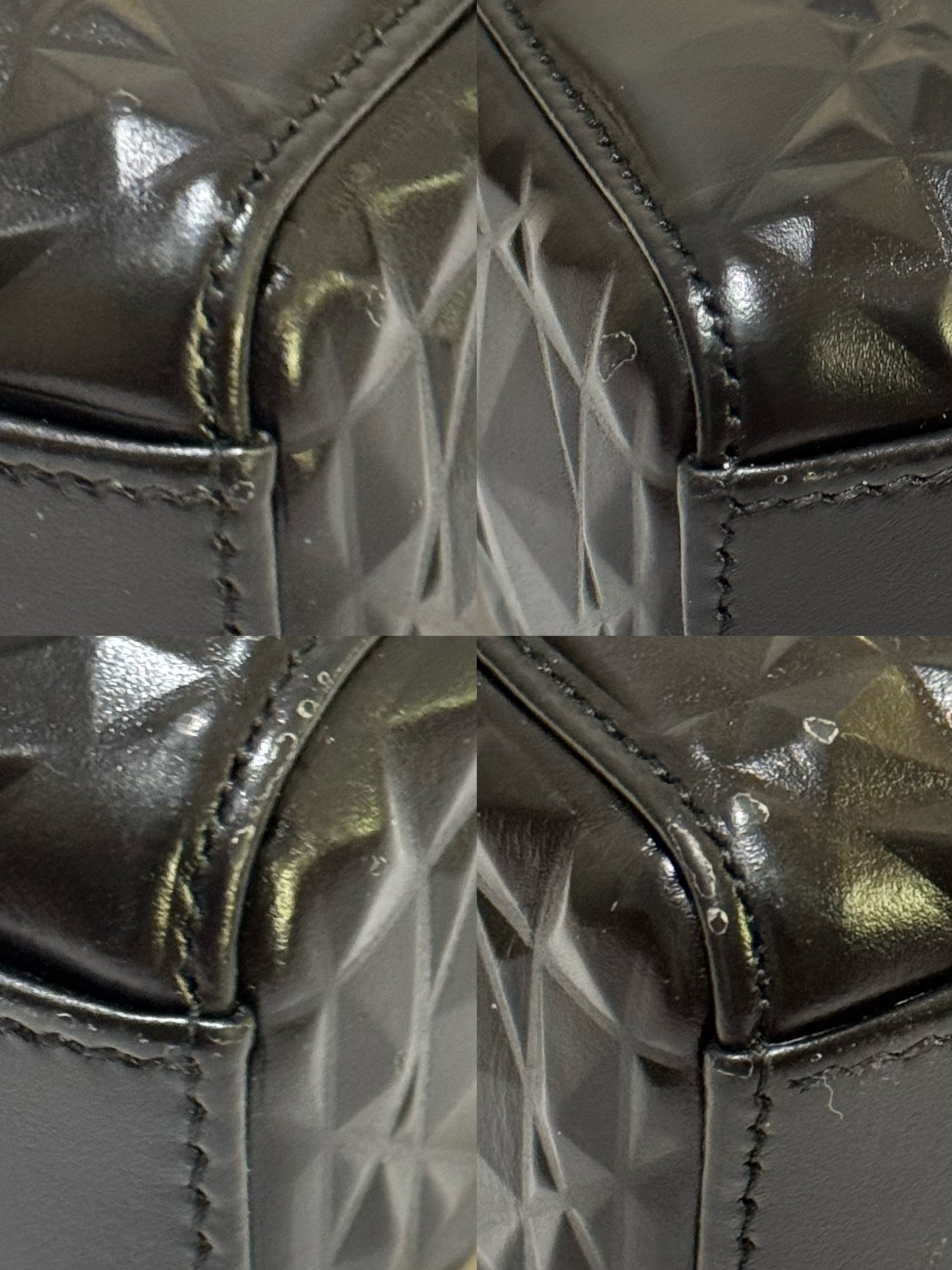 DIOR LADY D-JOY BAG MEDIUM BLACK CANNAGE LAMBSKIN