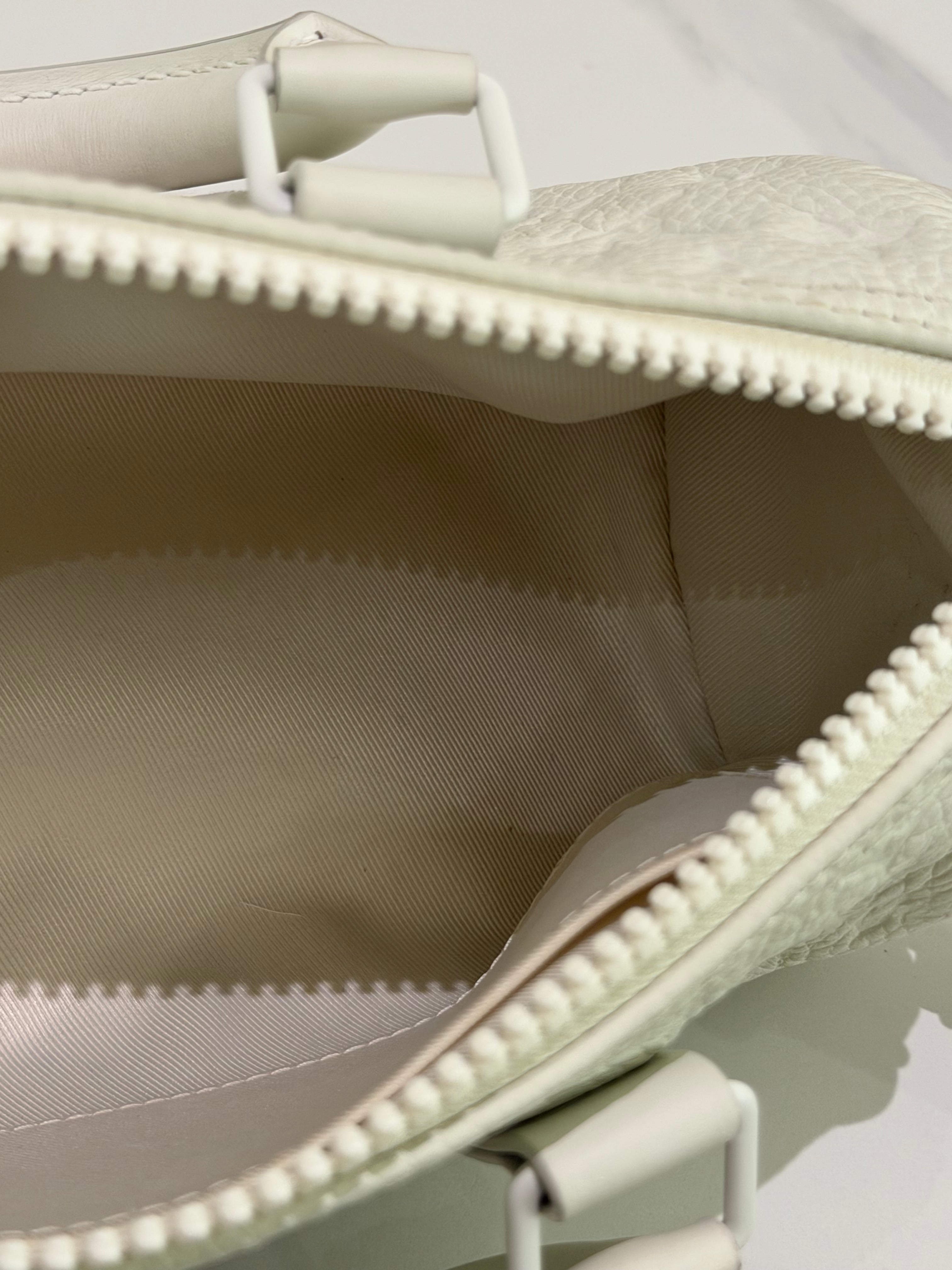 Louis Vuitton Keepall 25 White Embossed Monogram Top Handle Shoulder Bag | LOUIS VUITTON