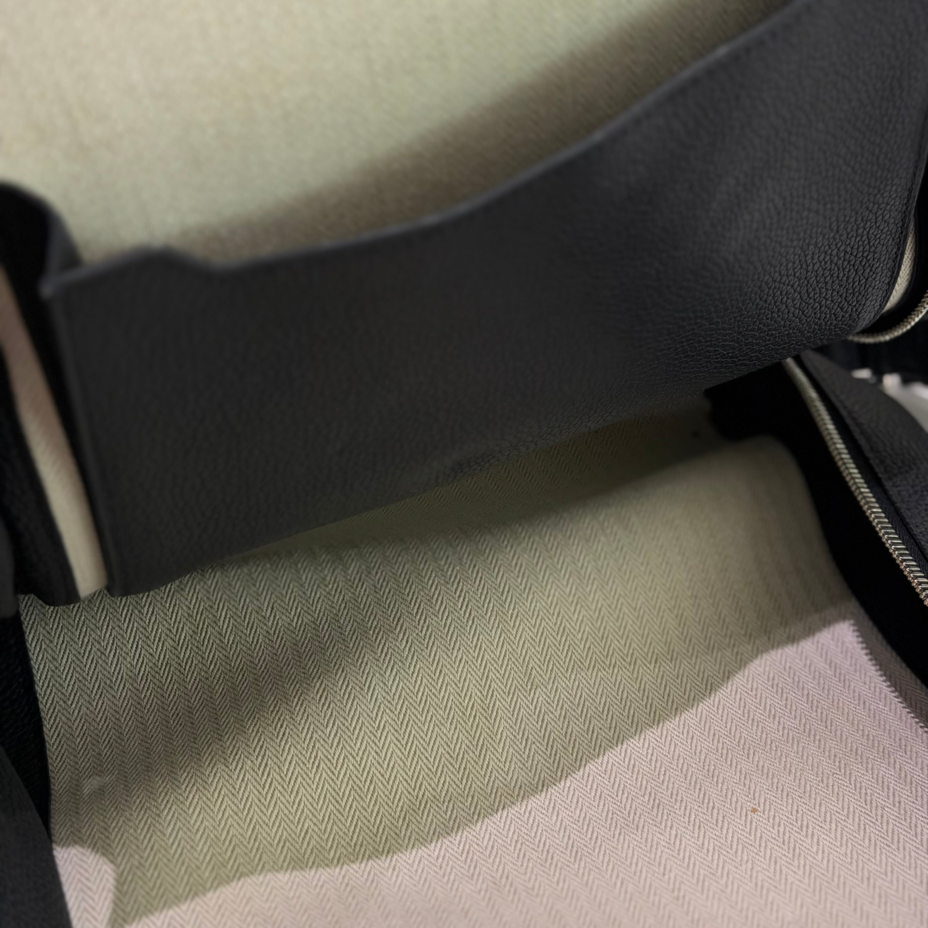 HERMÈS CITYBACK BLACK WITH SILVER HARDWARE BACKPACK