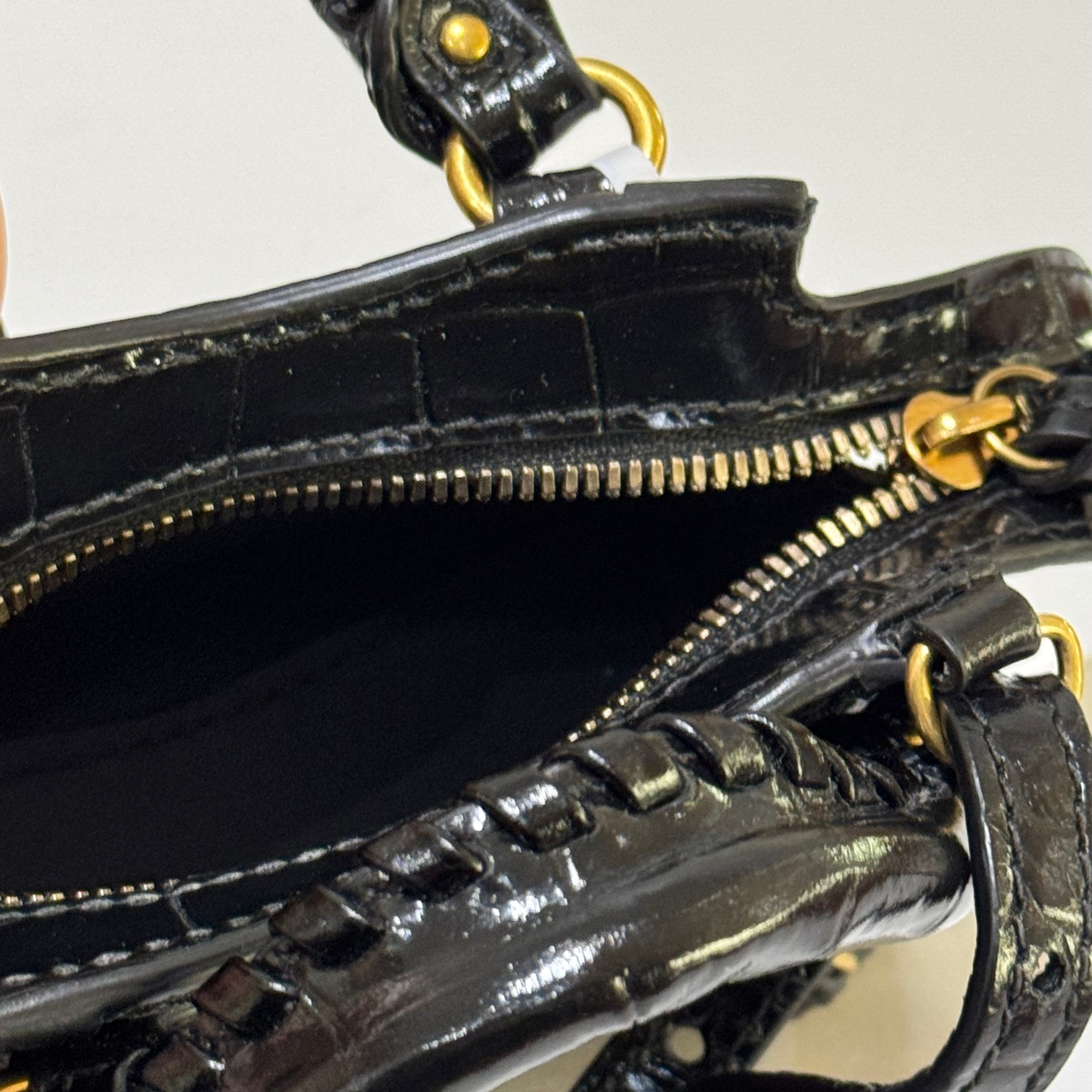 BALENCIAGA BLACK MOTORCYCLE BAG