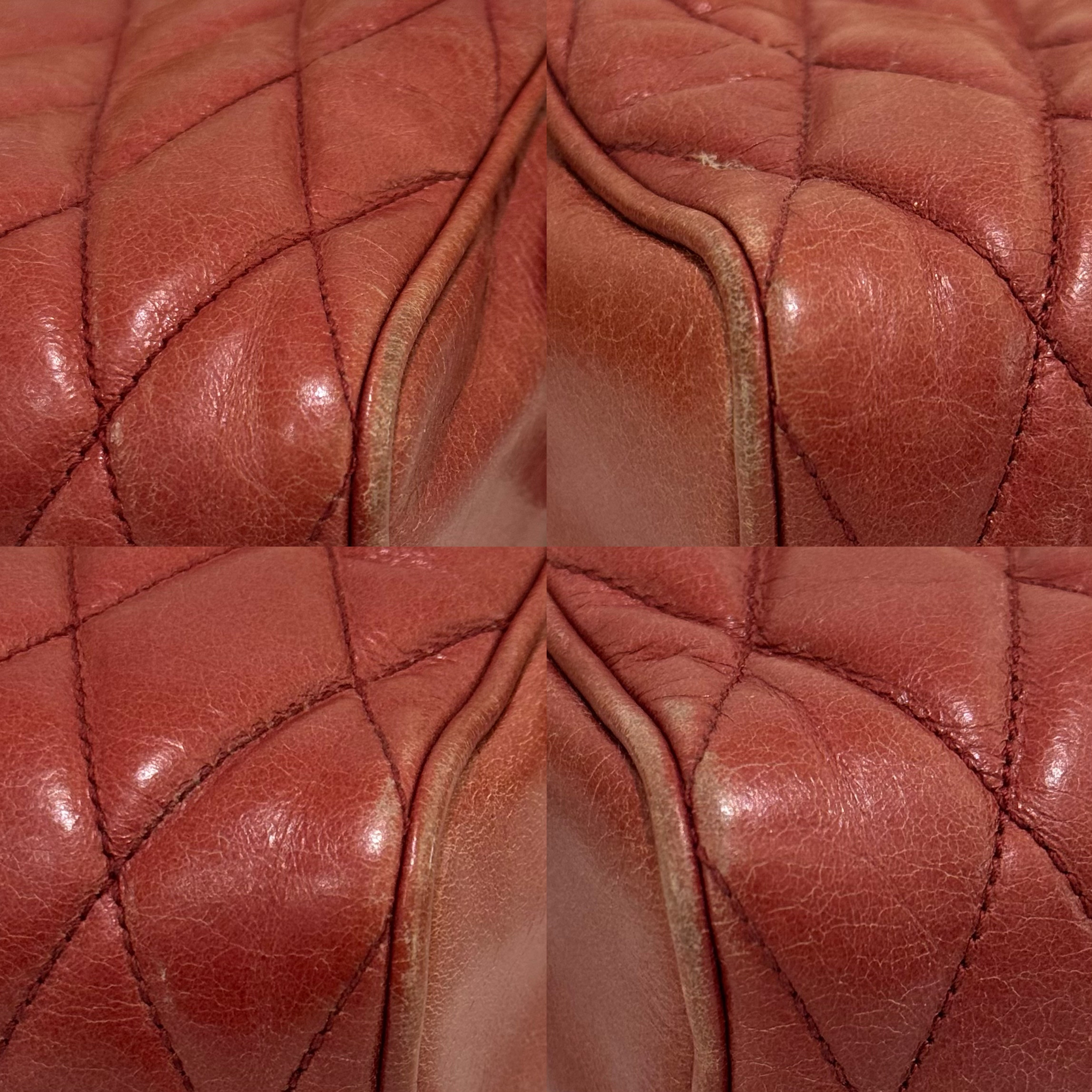 MIU MIU BRICK RED QUILTED BOX CAMERA BAG IN OILED CALFSKIN