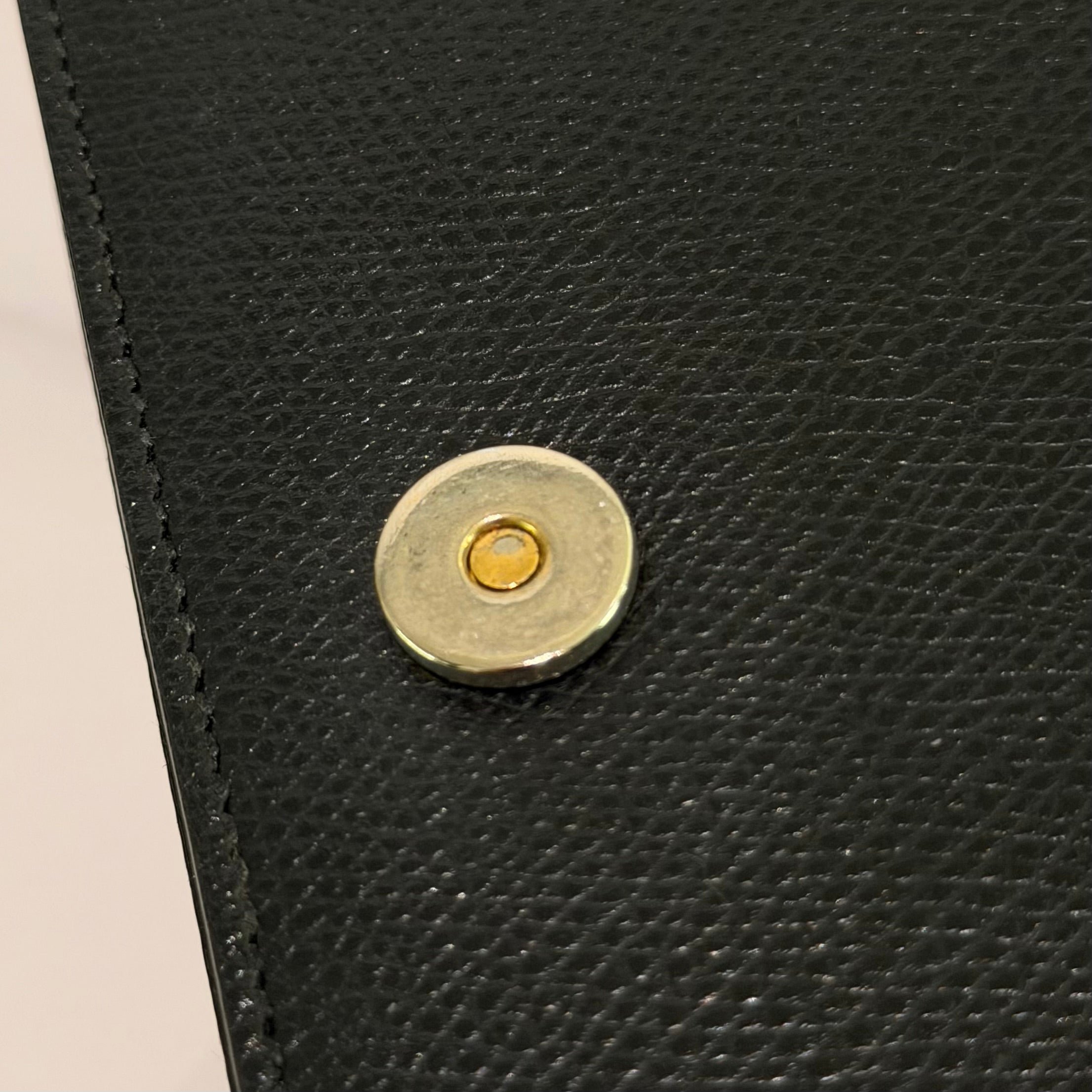 Saint Laurent Classic Black Grained Leather College Messenger Bag