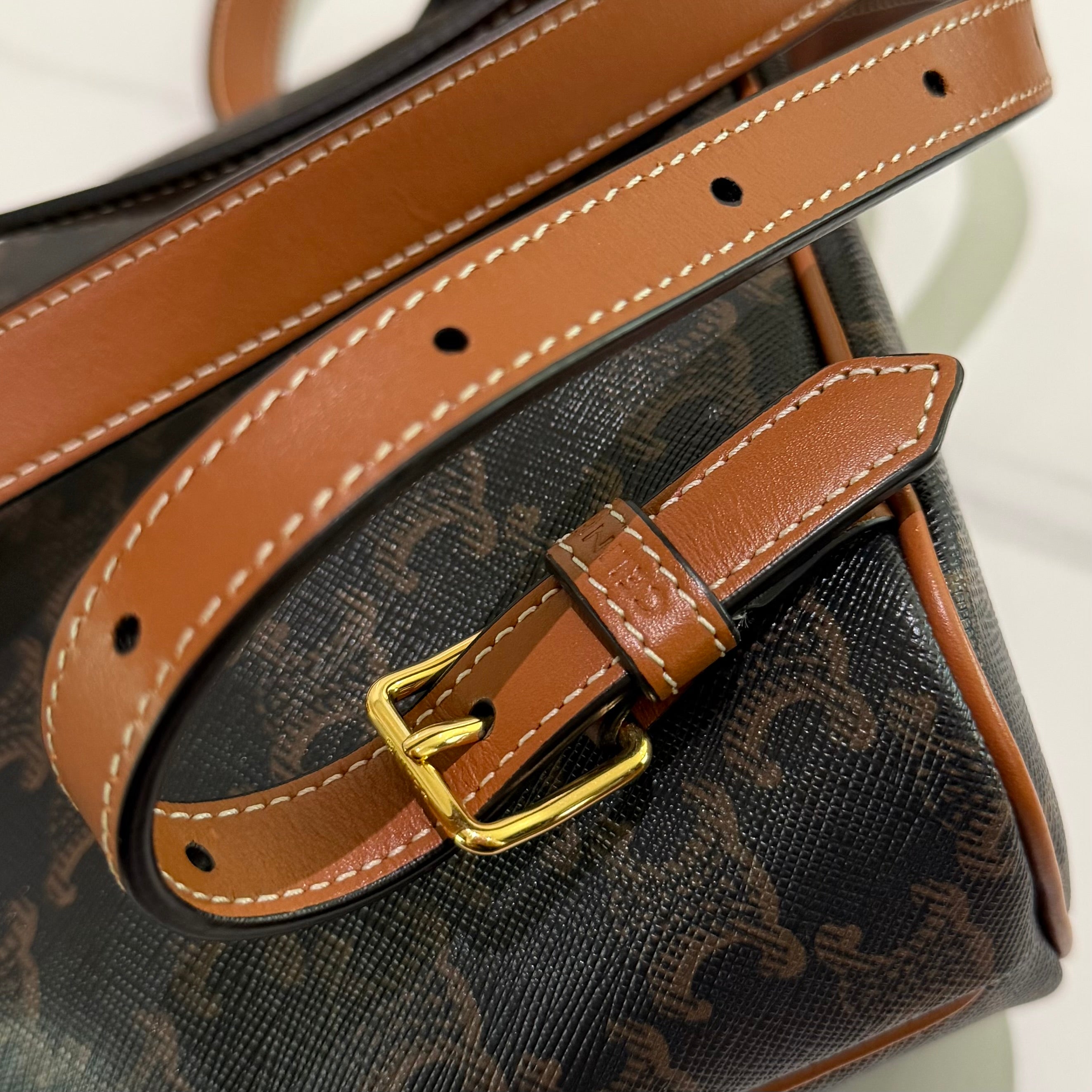 Celine Folco Triomphe Monogram Backpack