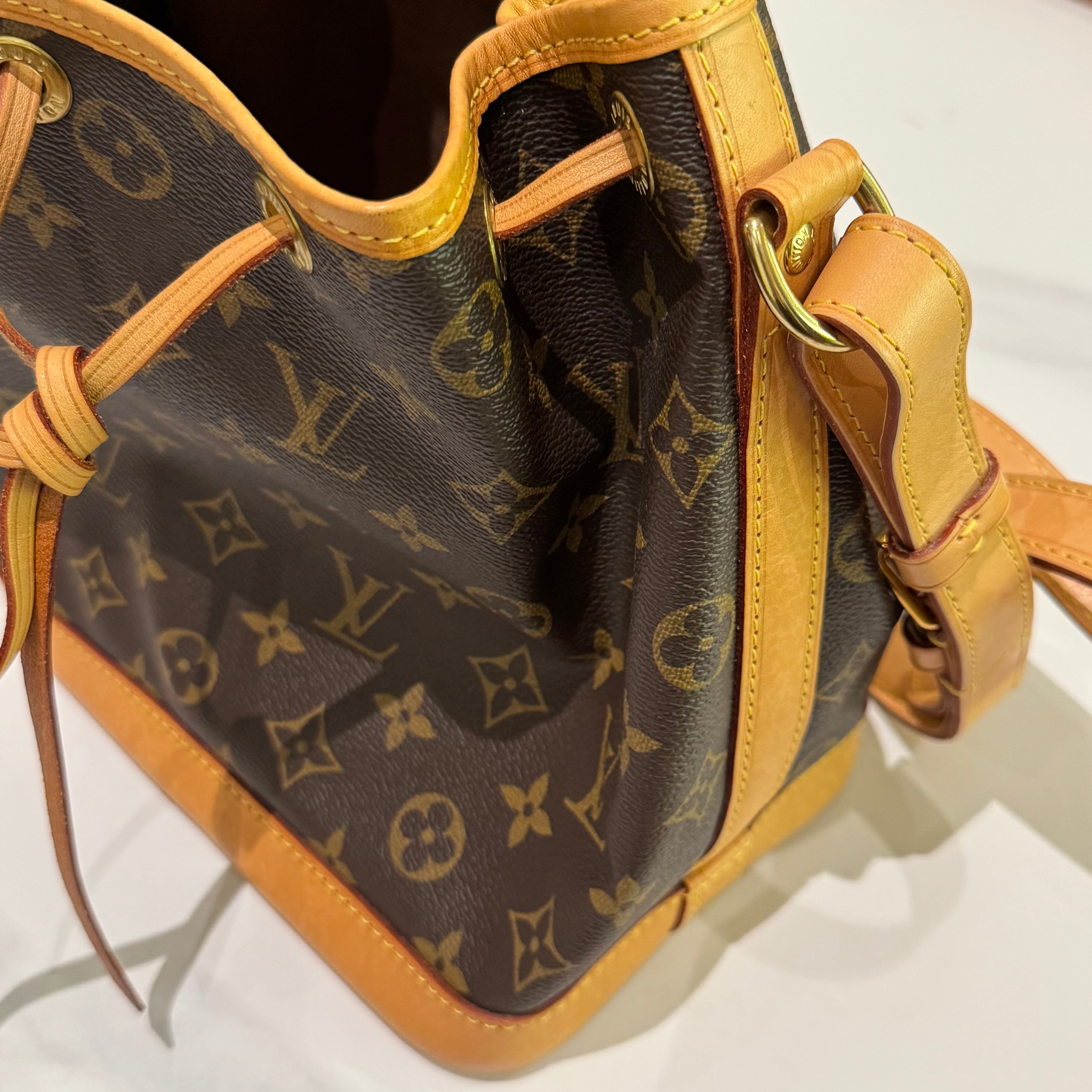 LOUIS VUITTON NOÉ BB DRAWSTRING BUCKET SHOULDER BAG