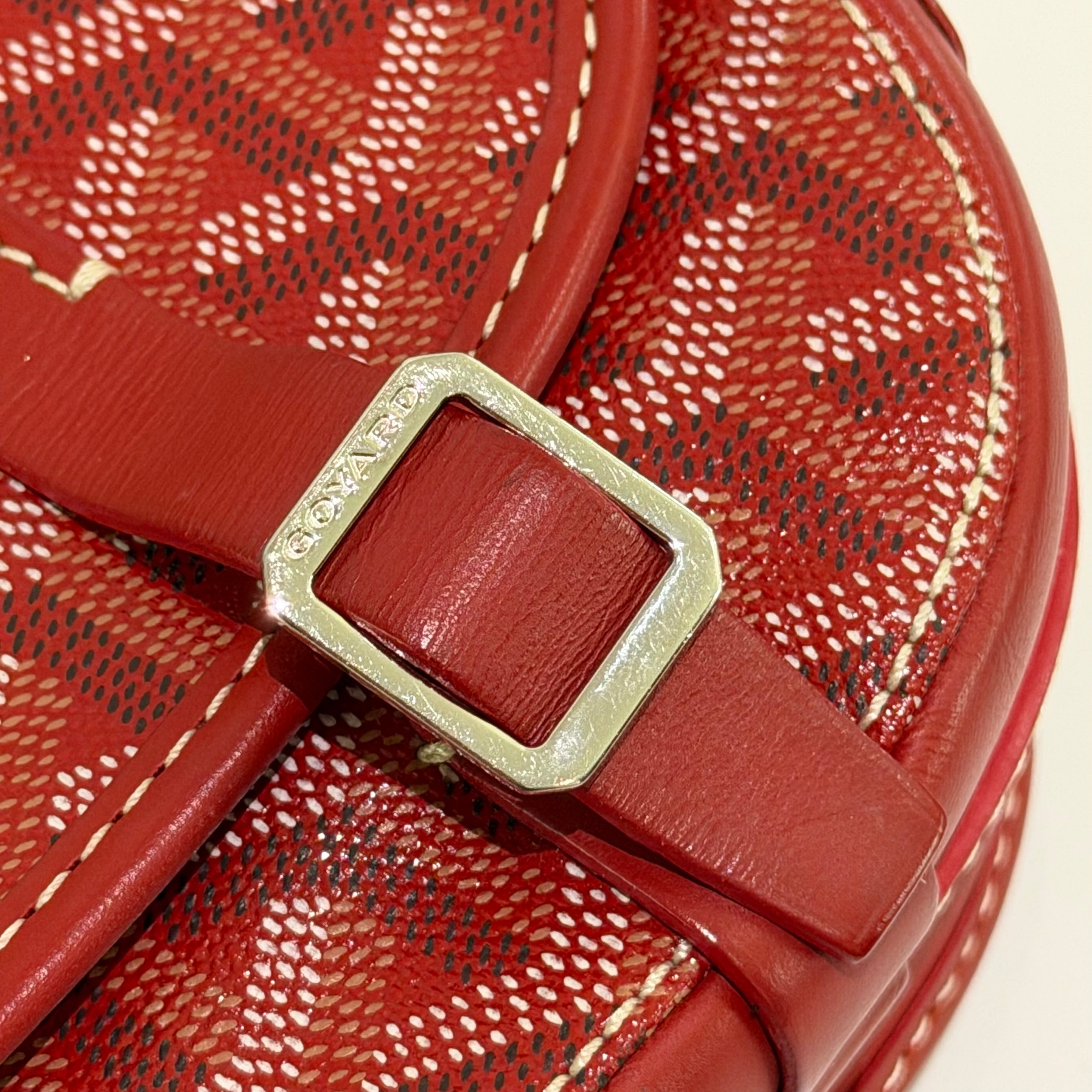Goyard Belvédère Red Bag