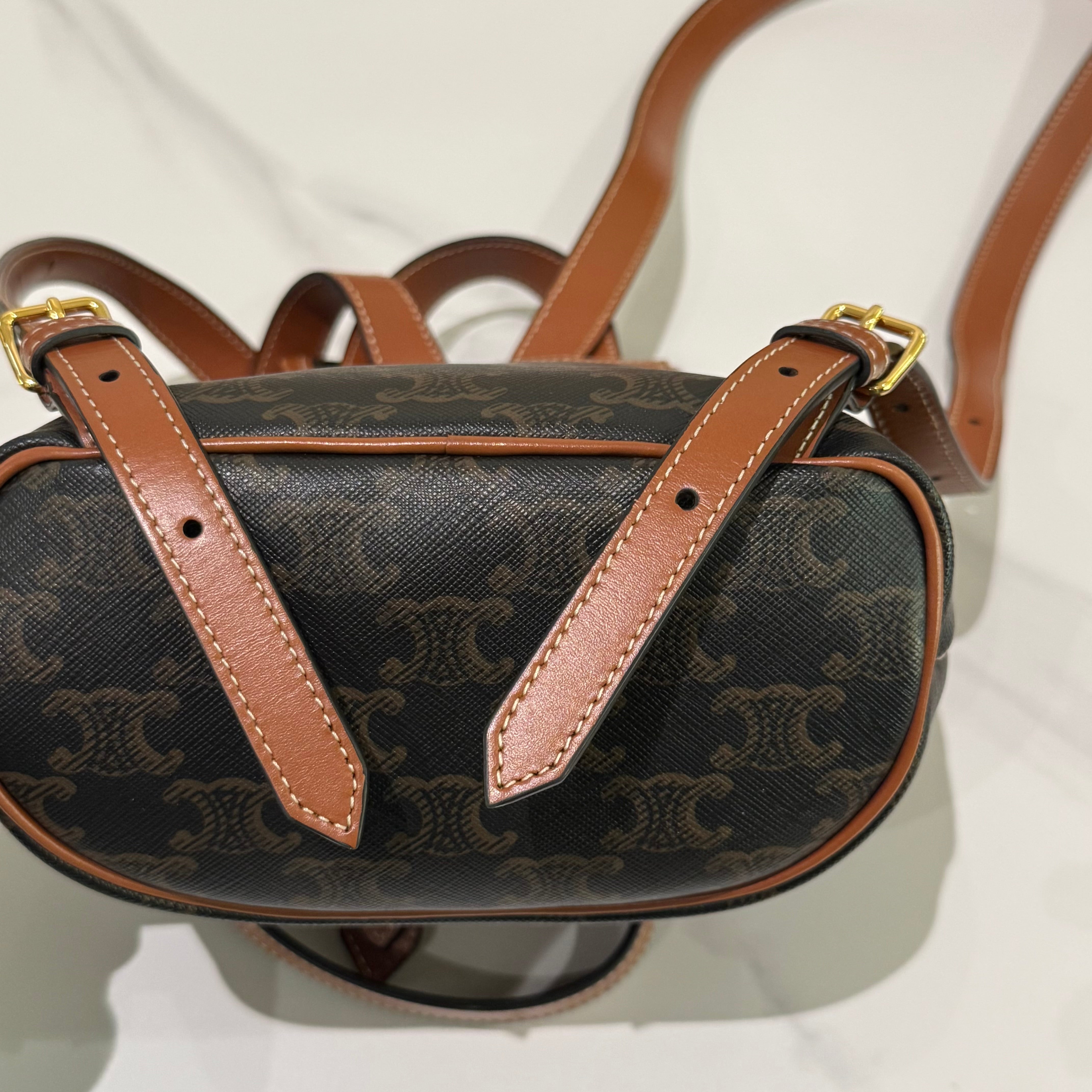 CELINE FOLCO BACKPACK TRIOMPHE MONOGRAM
