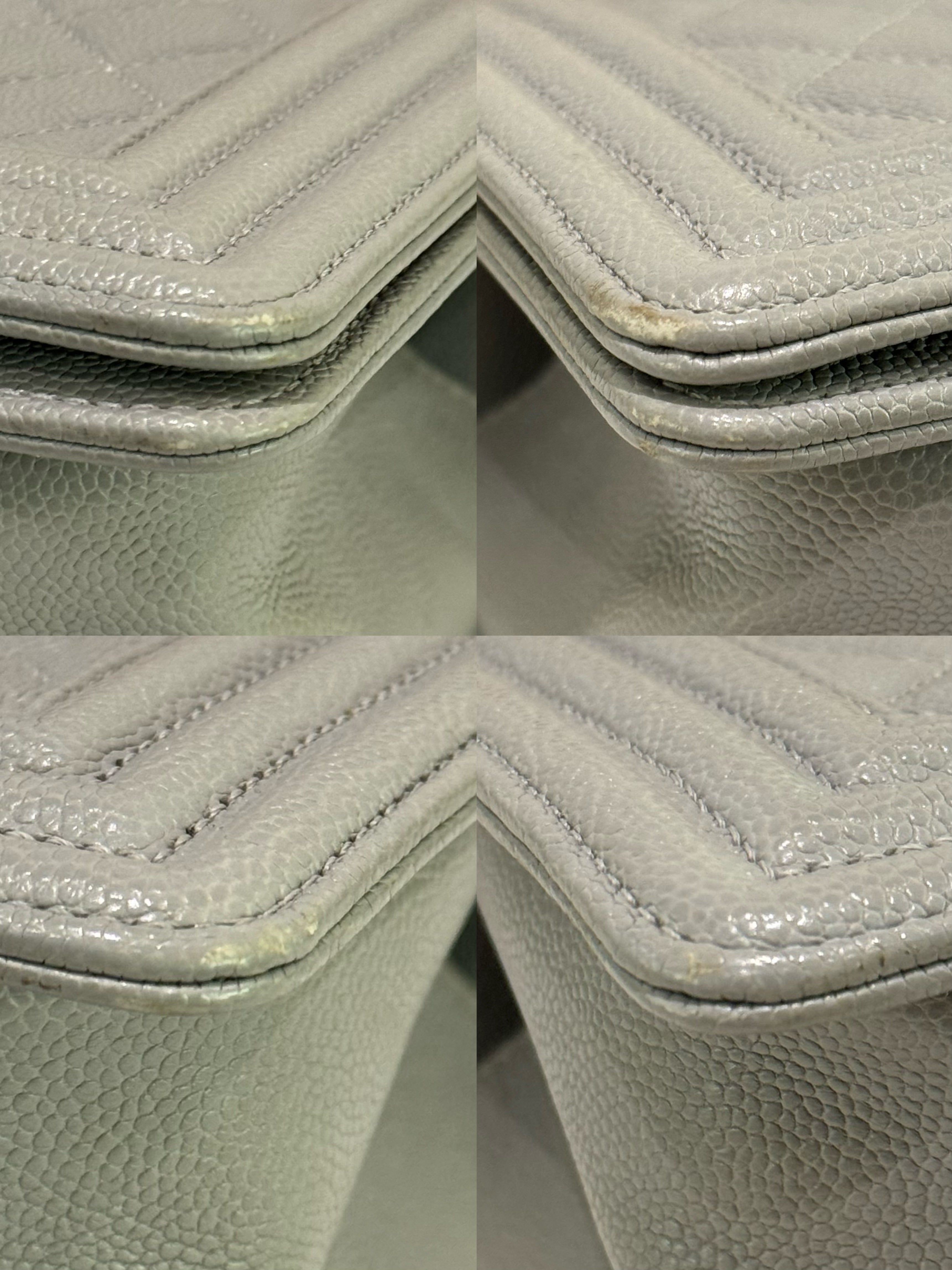 CHANEL LEBOY MEDIUM PEARL GREY WITH GOLD HARDWARE