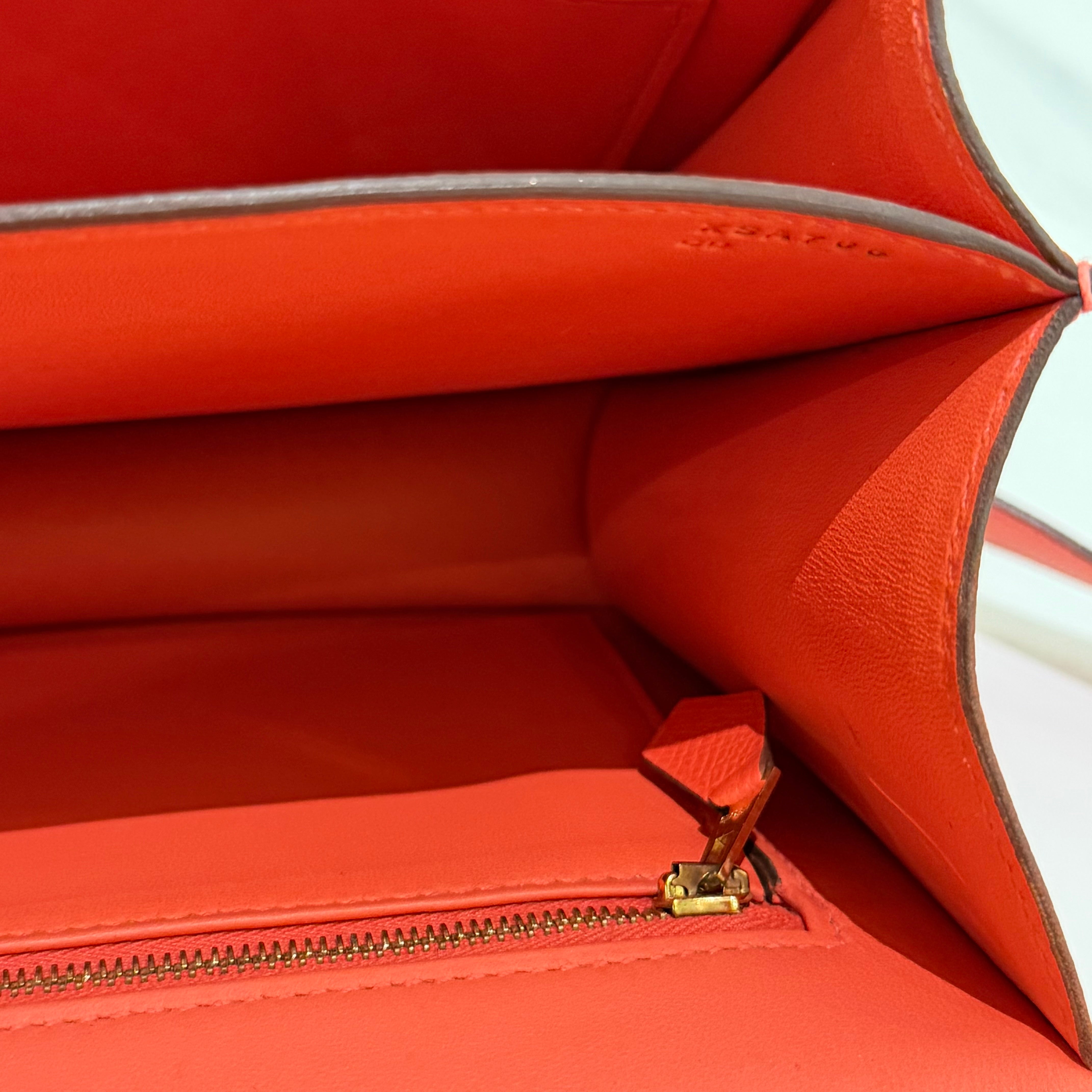 Hermes Constance 24 Rose 5T with Gold Hardware