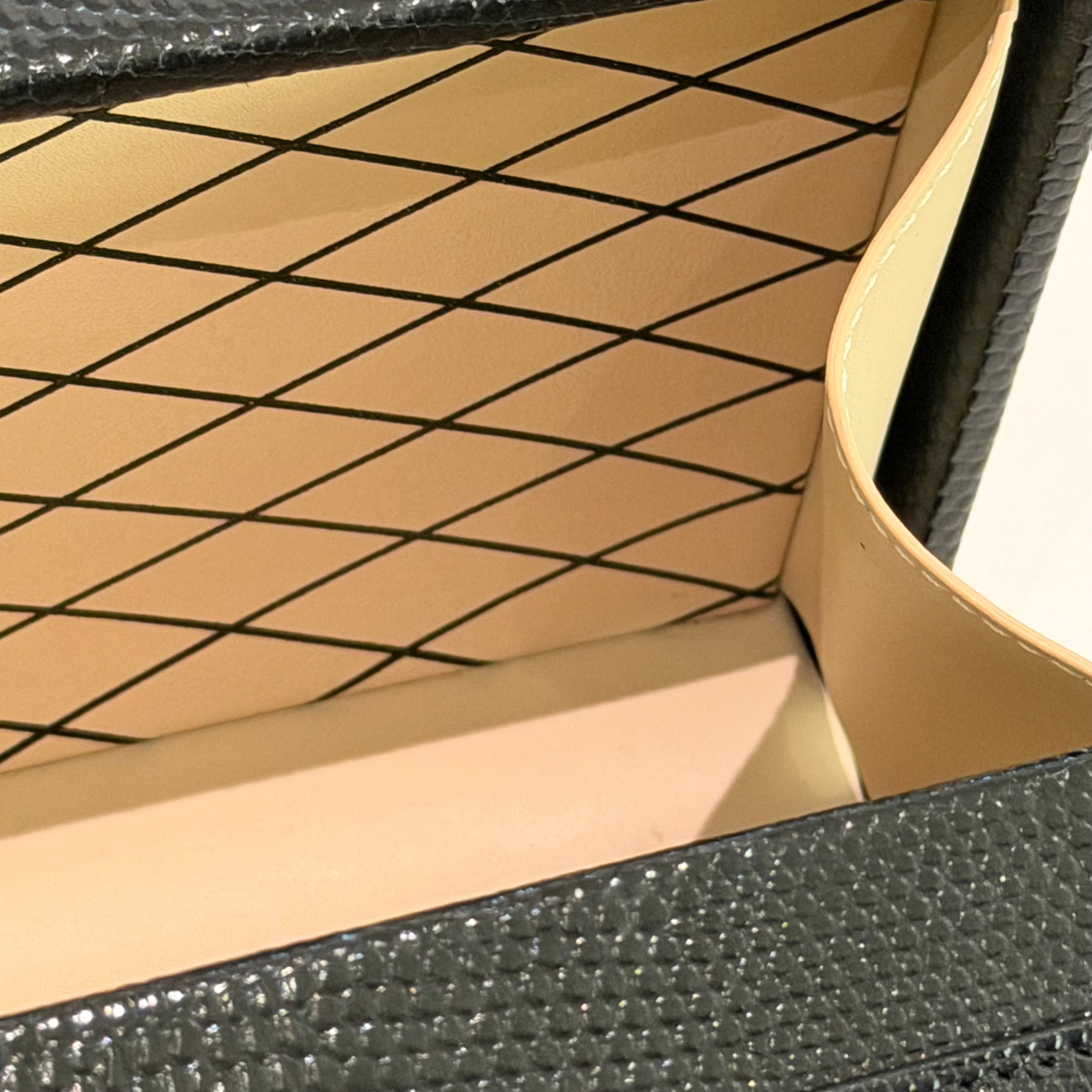 Louis Vuitton Black Lizard Leather Hard Case