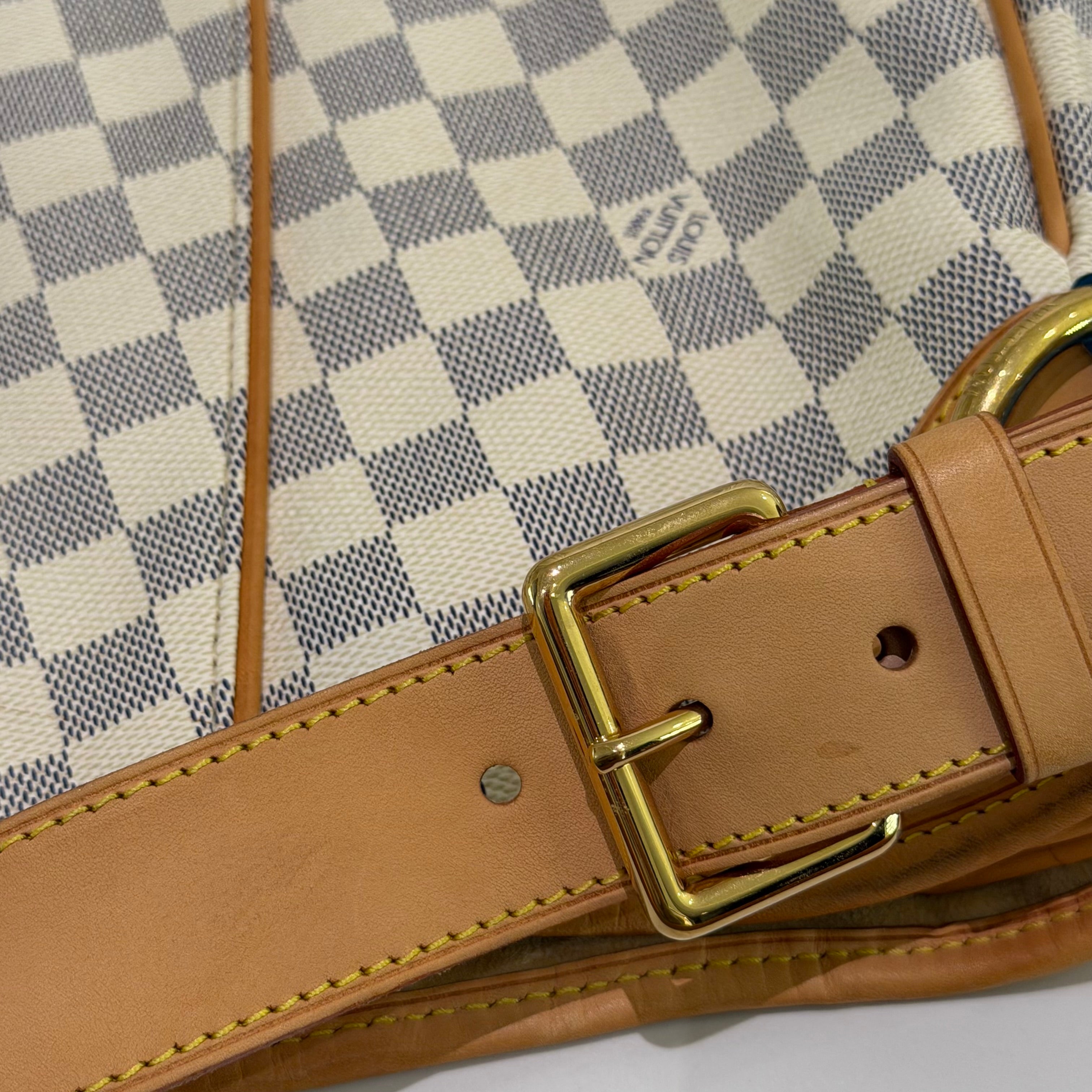 LOUIS VUITTON Vintage White Damier Shoulder Bag