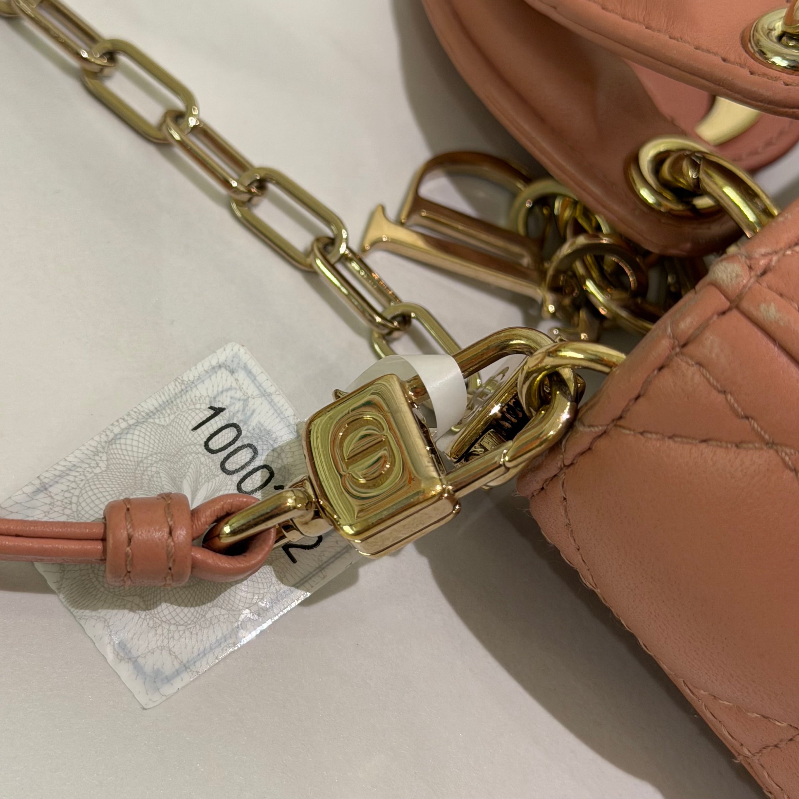 Dior D-Joy Mini Rose Pink Lambskin Shoulder Crossbody Bag