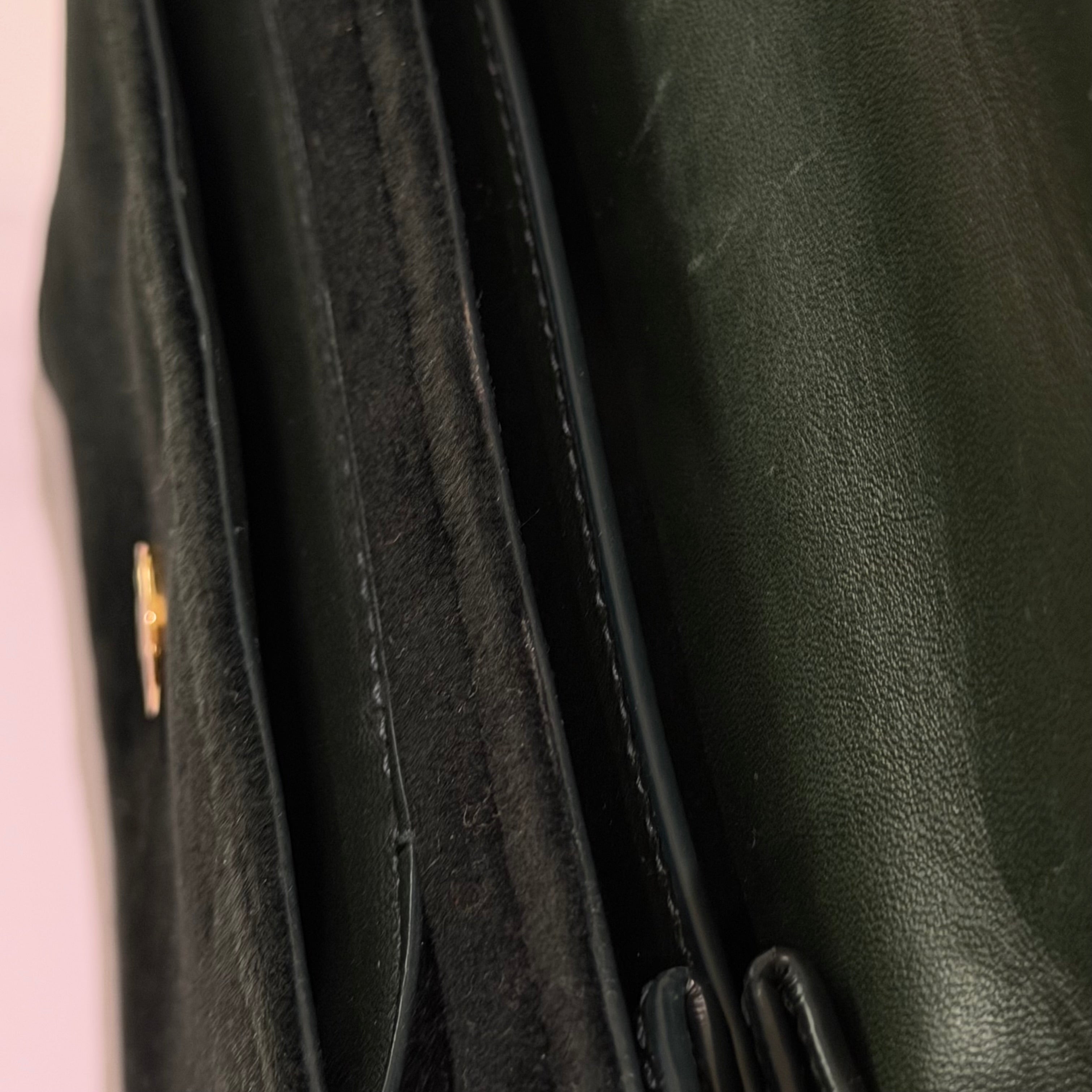 Saint Laurent Sunset Black Velvet Chain Shoulder Bag