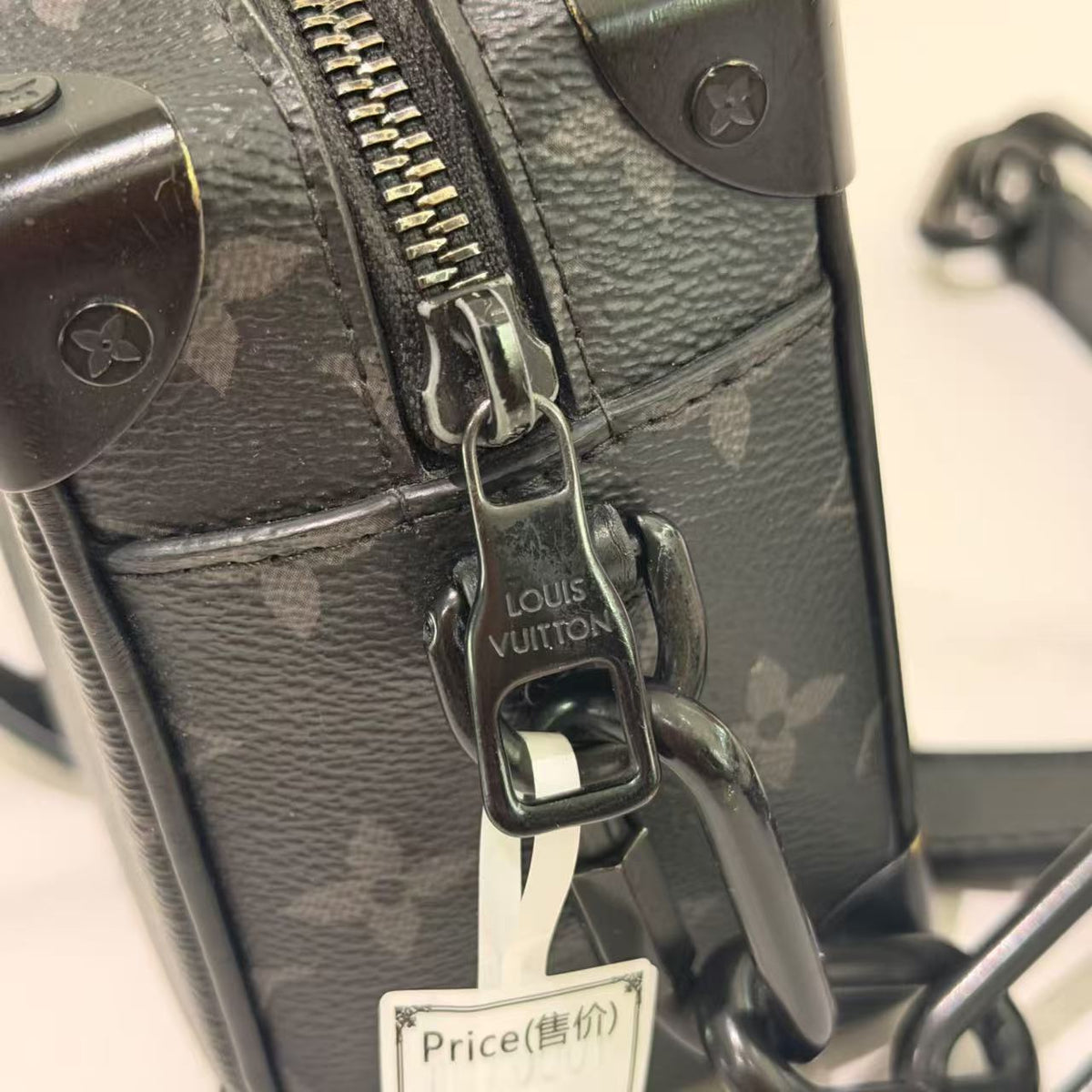 Louis Vuitton Soft Trunk Black Monogram Eclipse Chain Box Bag | LOUIS VUITTON