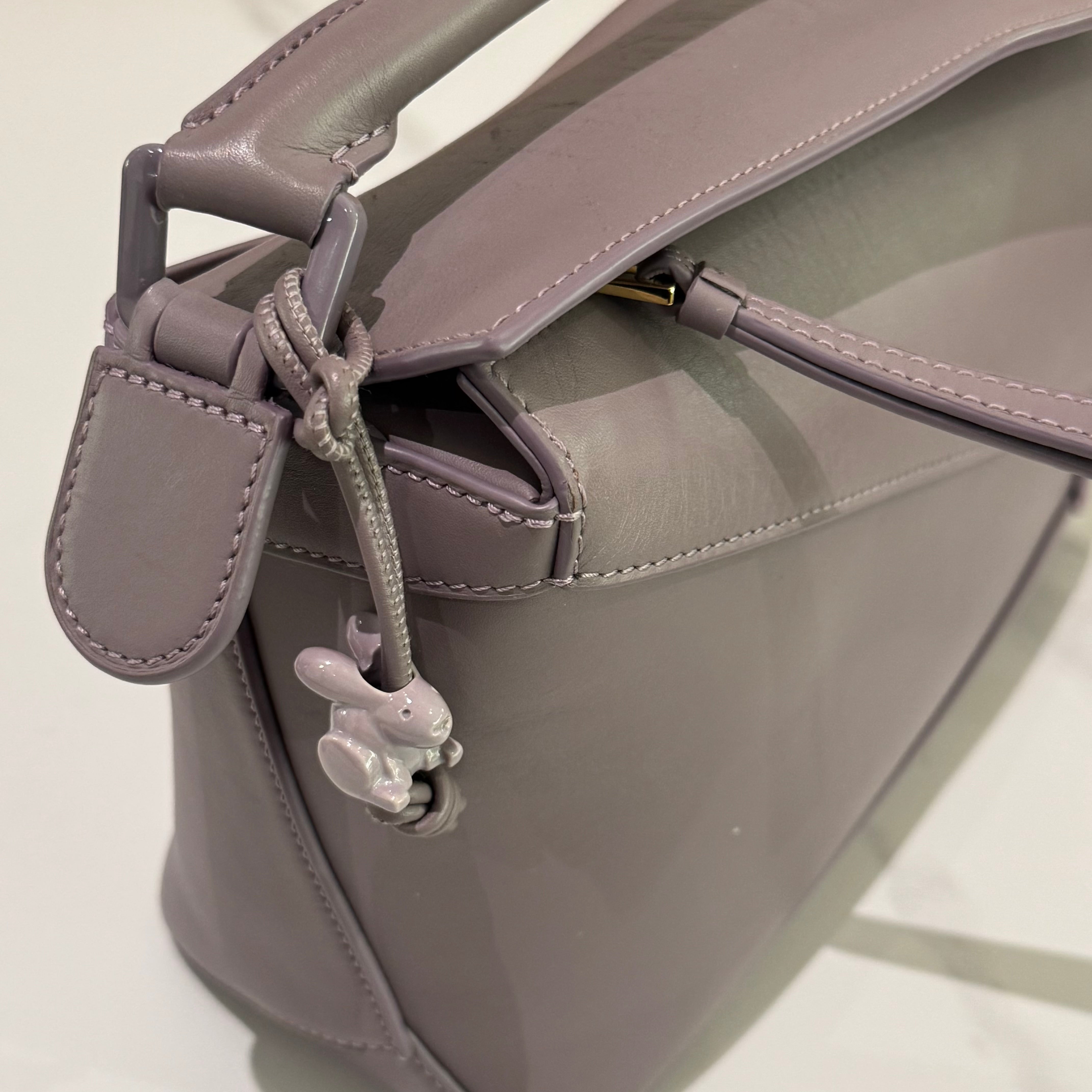 LOEWE SMALL PUZZLE BAG PURPLE