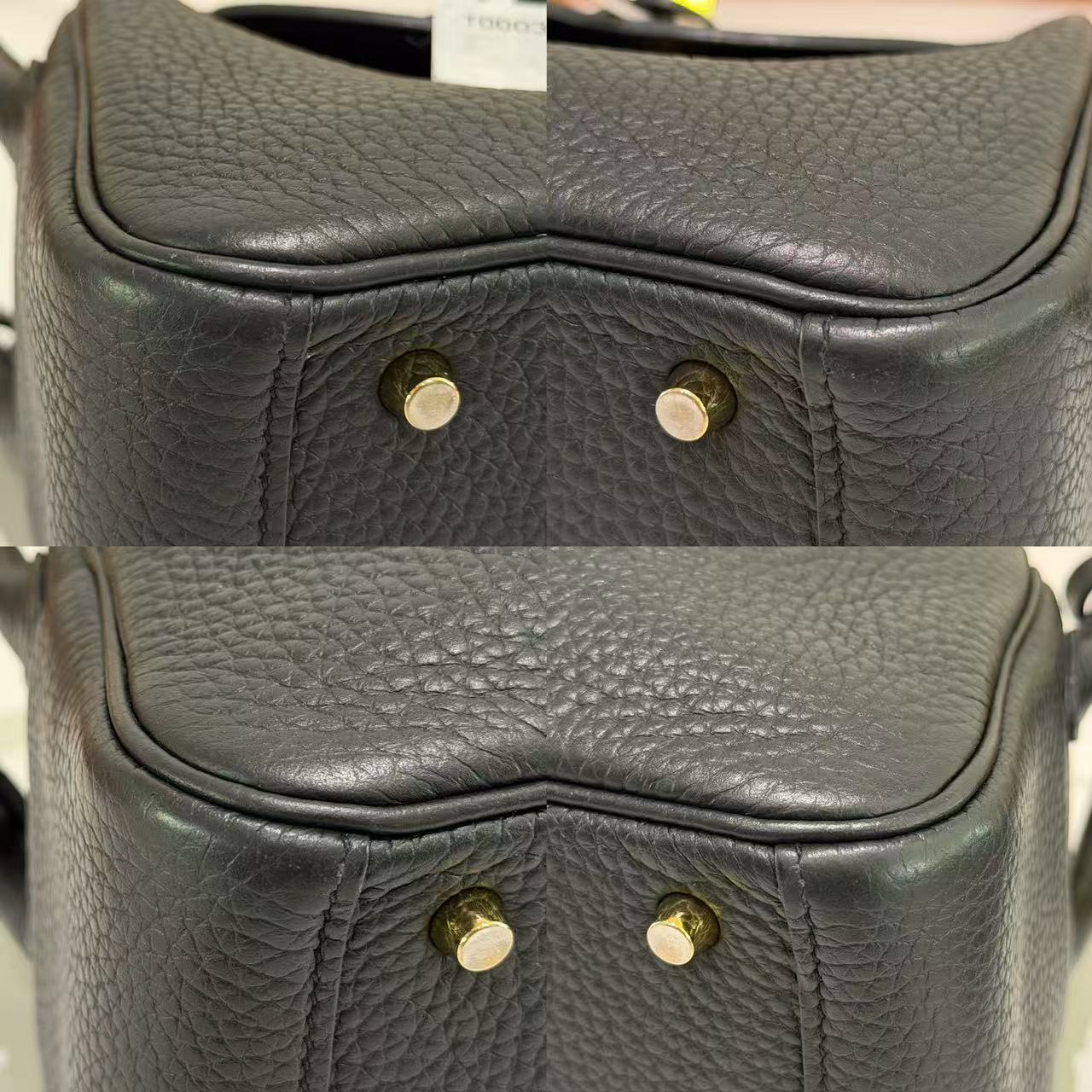 Hermes Mini Lindy Black with Gold Hardware (Stamp W)
