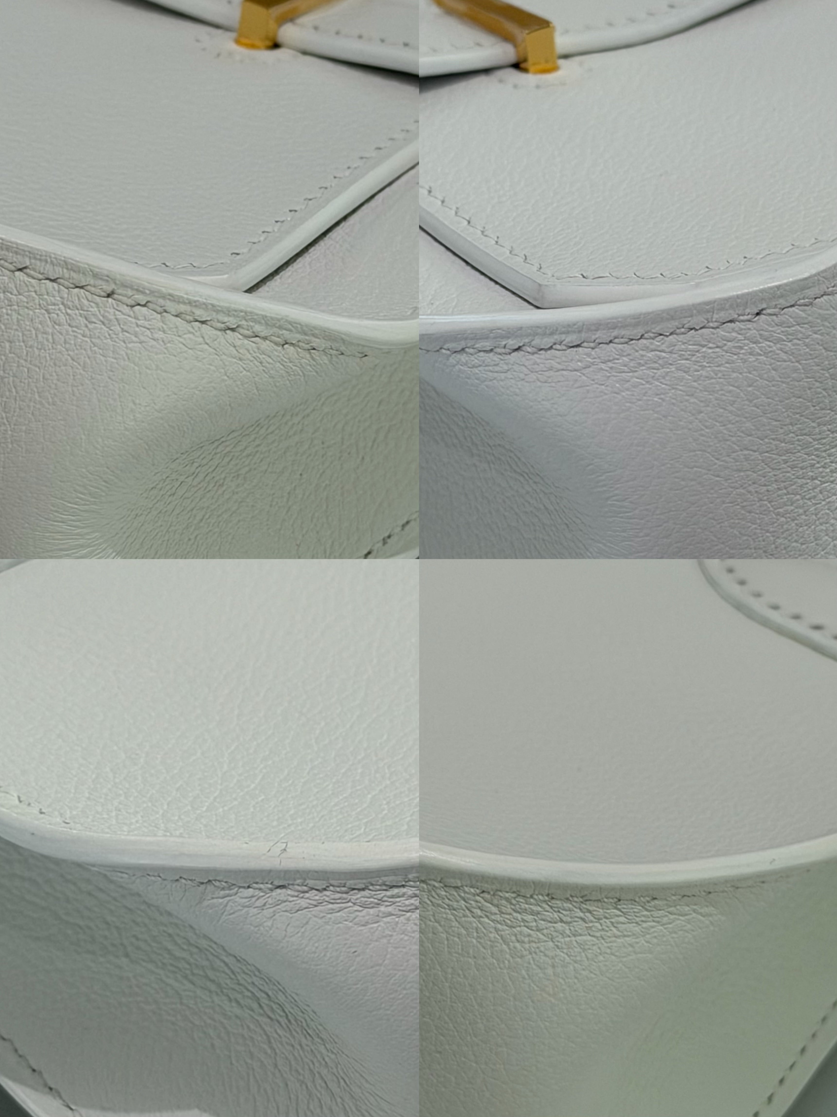 Hermes Jypsiere Mini White with Gold Hardware (W Stamp)