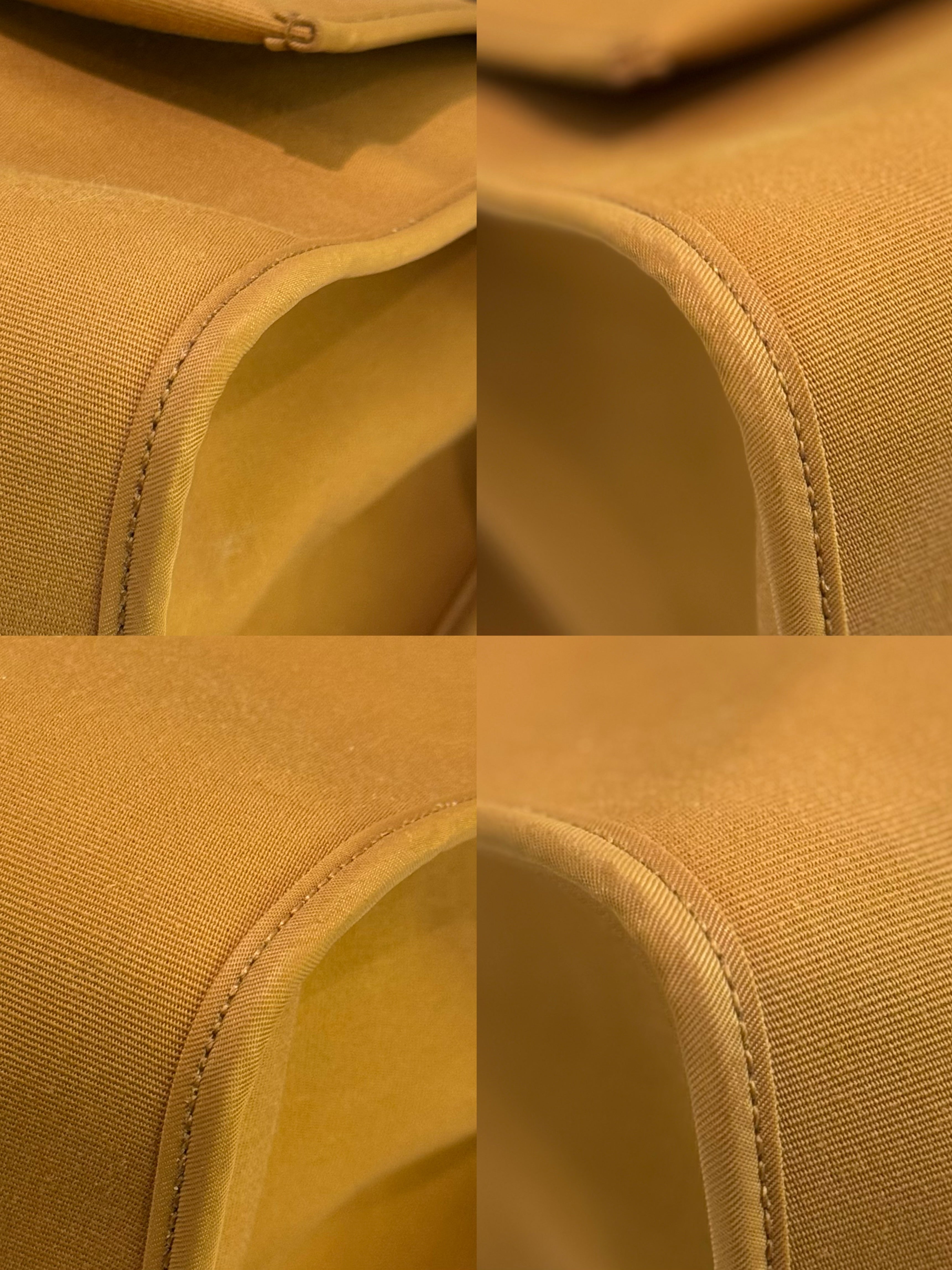 HERMÈS HERBAG 39 YELLOW BI-COLOR WITH SILVER HARDWARE (STAMP P)