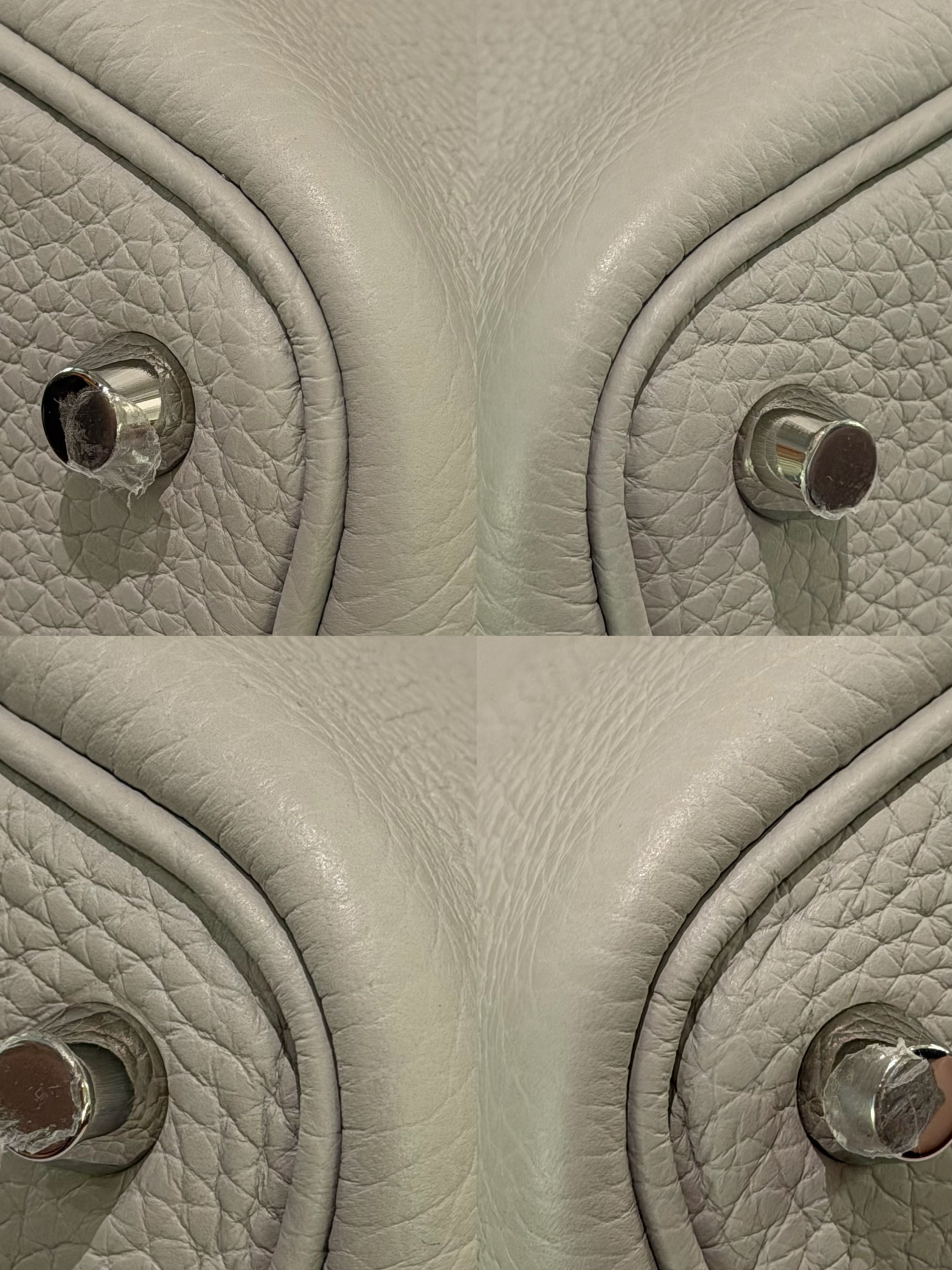 Hermes Picotin 18 Pearl Grey with Silver Hardware + Rodeo Charm (Z Stamp)