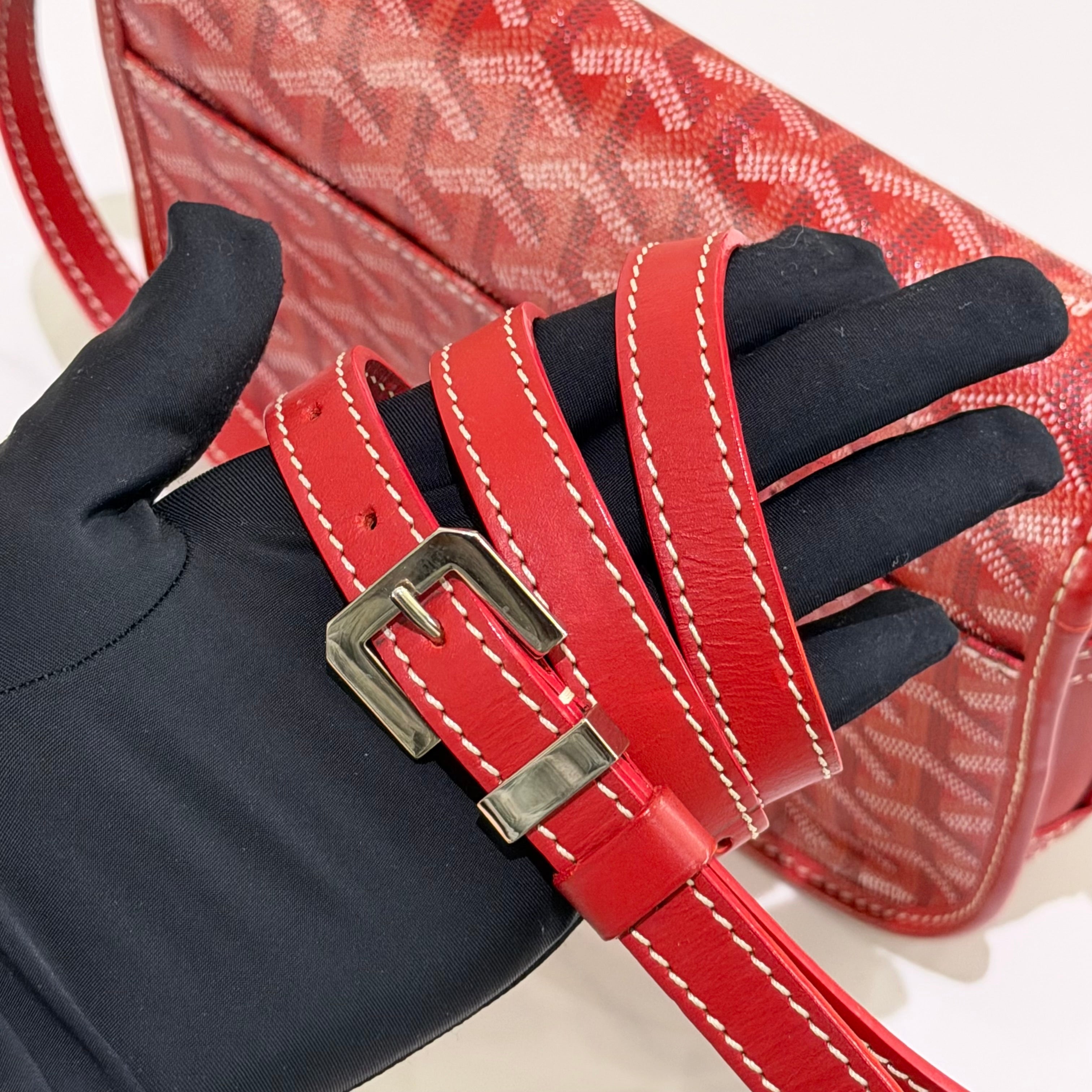 Goyard Belvédère Red Bag