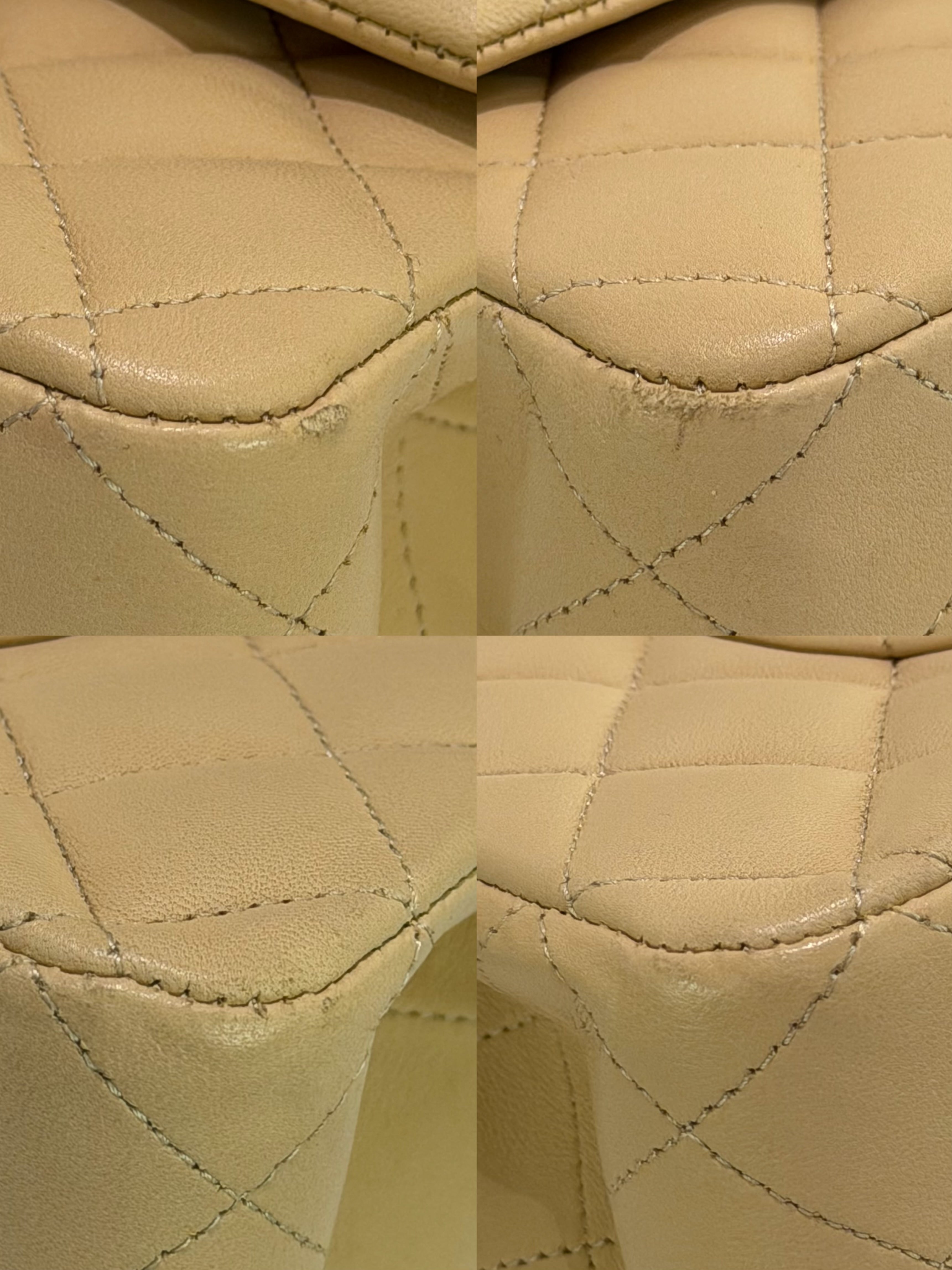 Chanel Classic Flap Medium Beige Lambskin with Gold Hardware