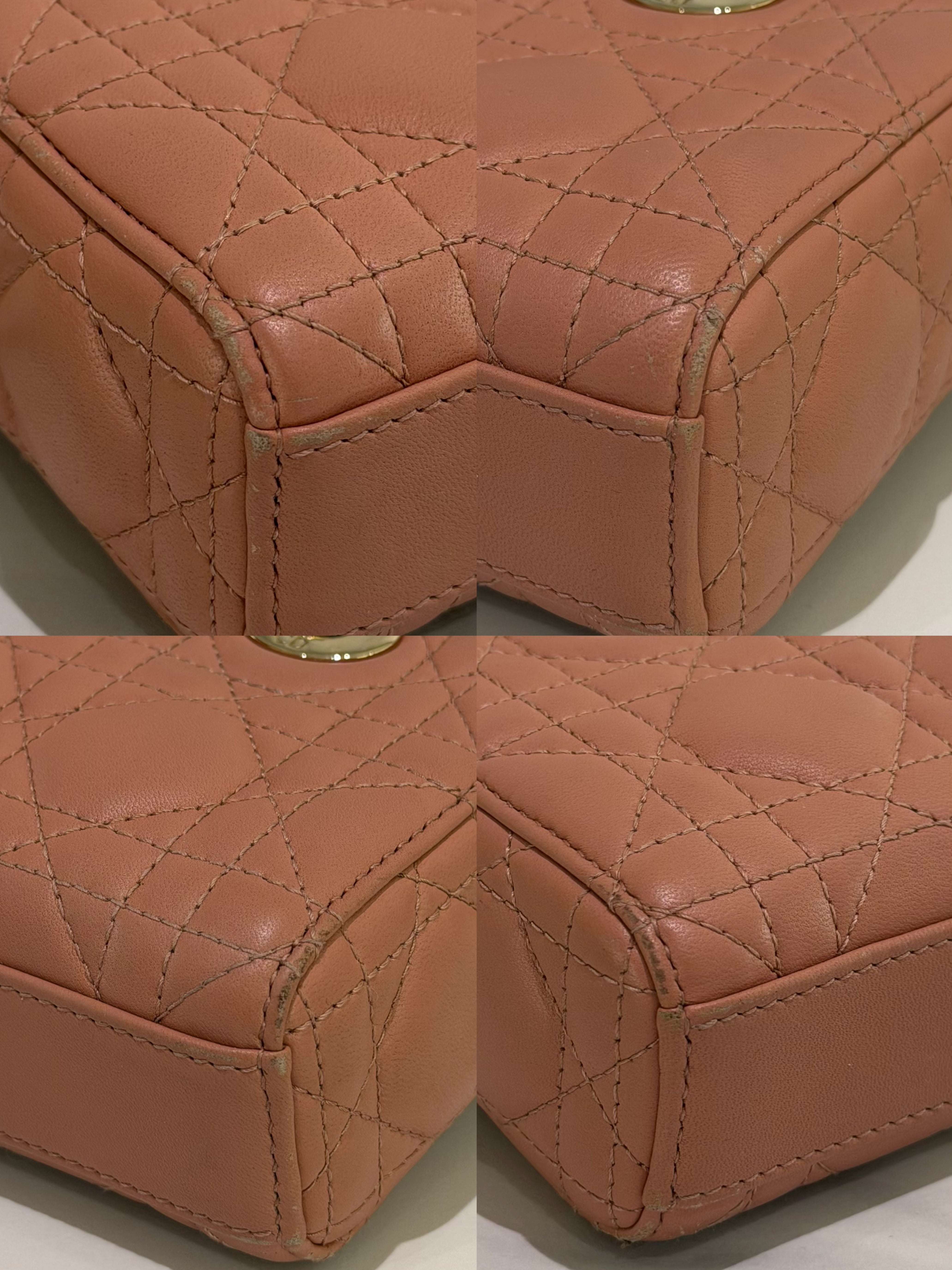 Dior D-Joy Mini Rose Pink Lambskin Shoulder Crossbody Bag