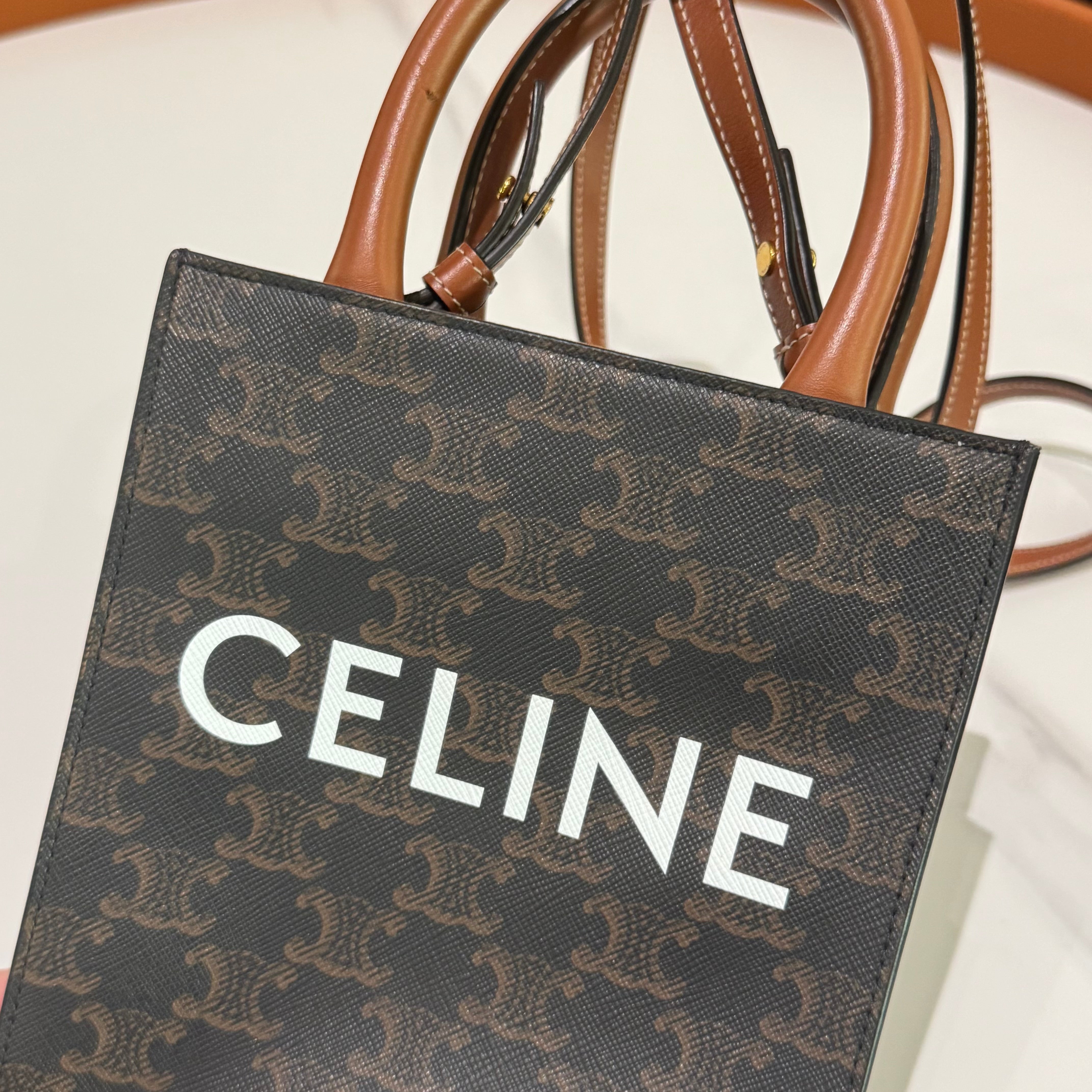 CELINE MINI CABAS TOTE VINTAGE MONOGRAM