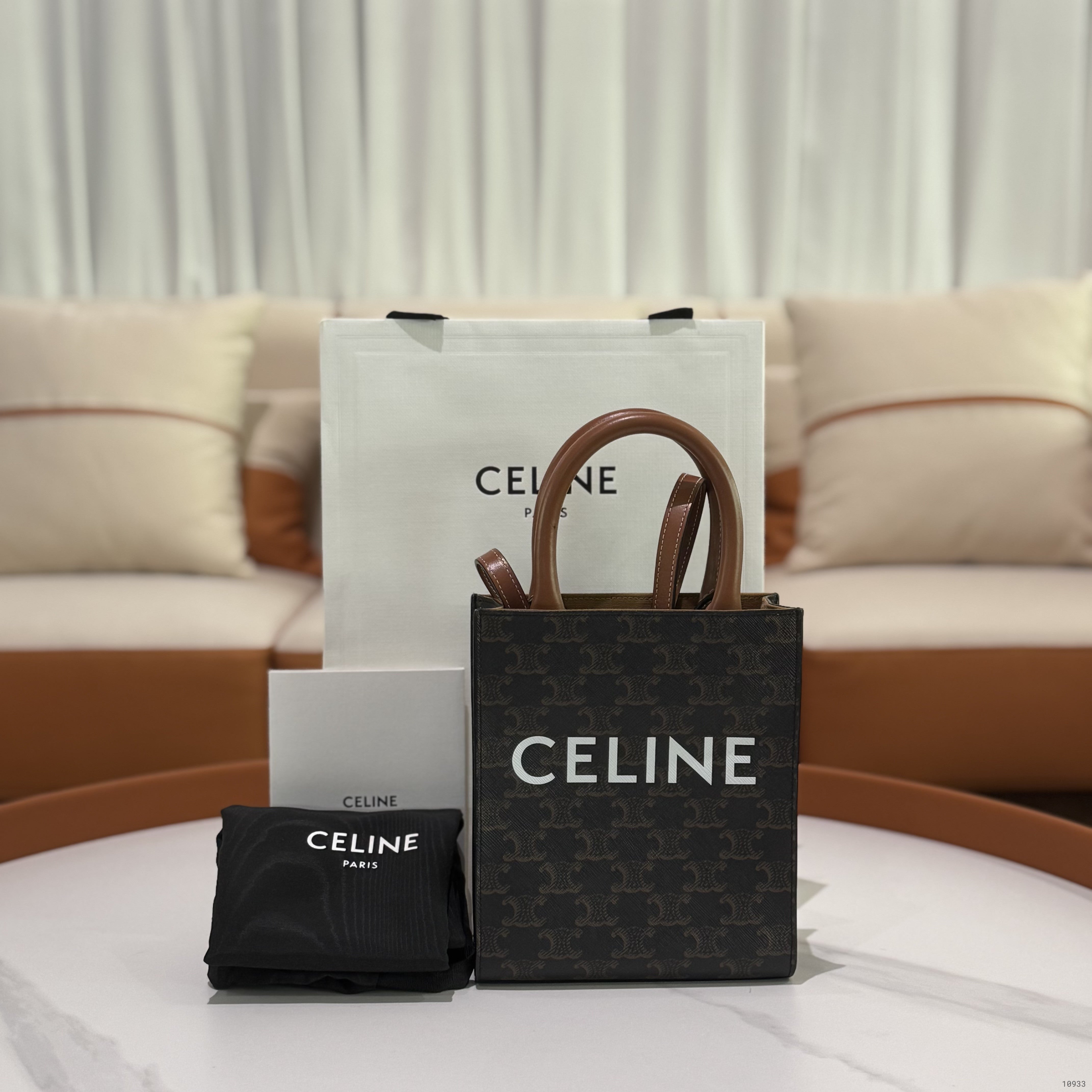 CELINE MINI CABAS TOTE VINTAGE MONOGRAM