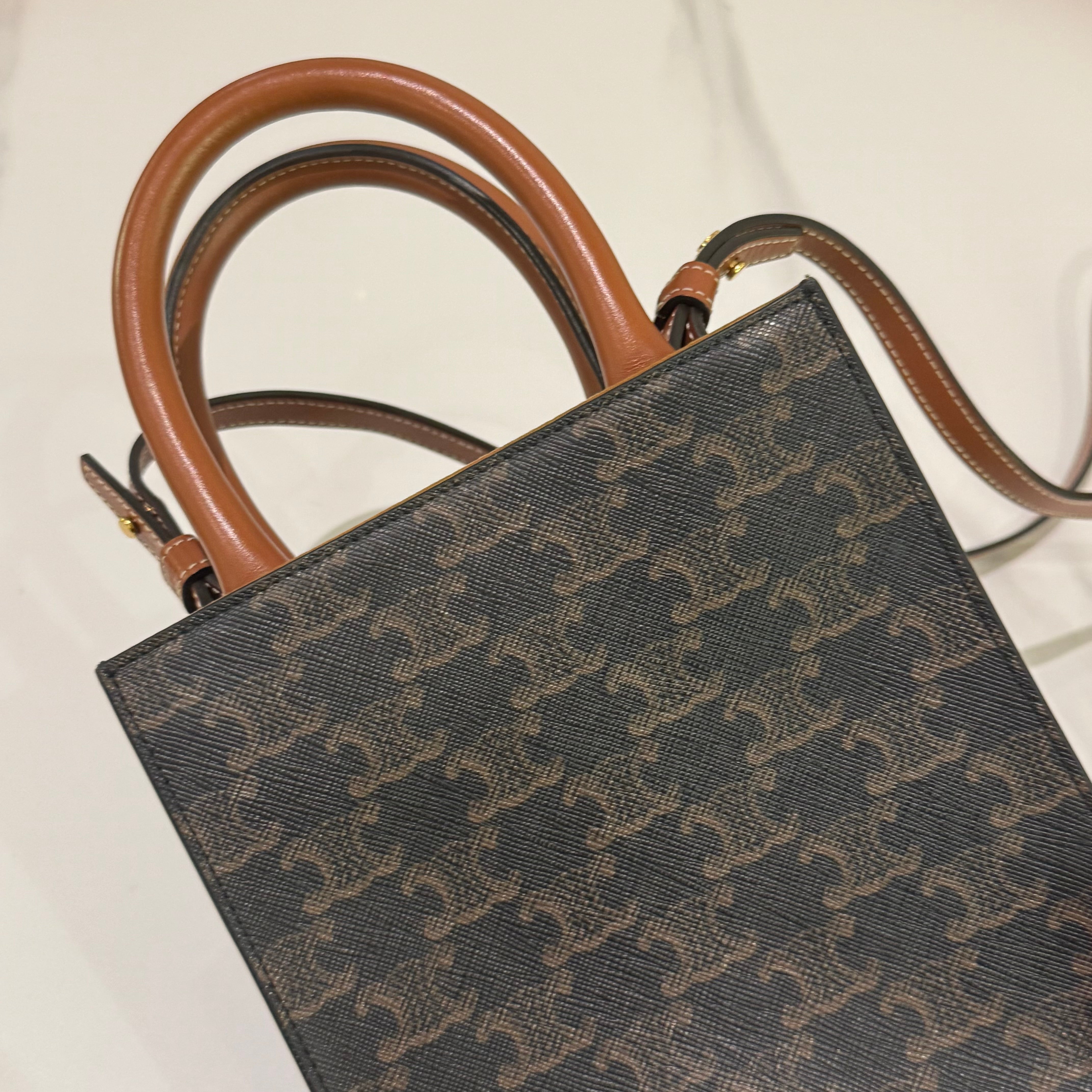 CELINE MINI CABAS TOTE VINTAGE MONOGRAM