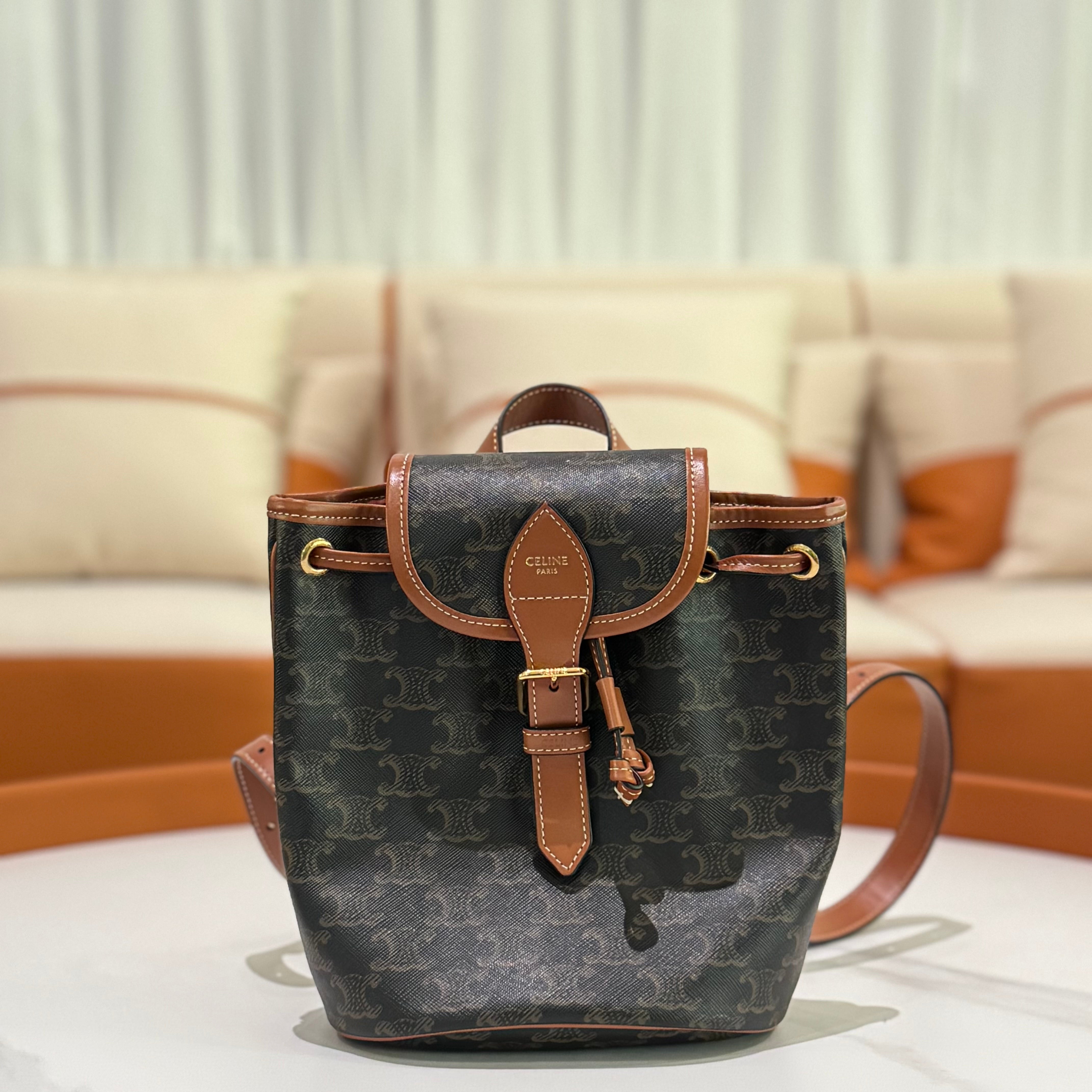 CELINE FOLCO BACKPACK TRIOMPHE MONOGRAM