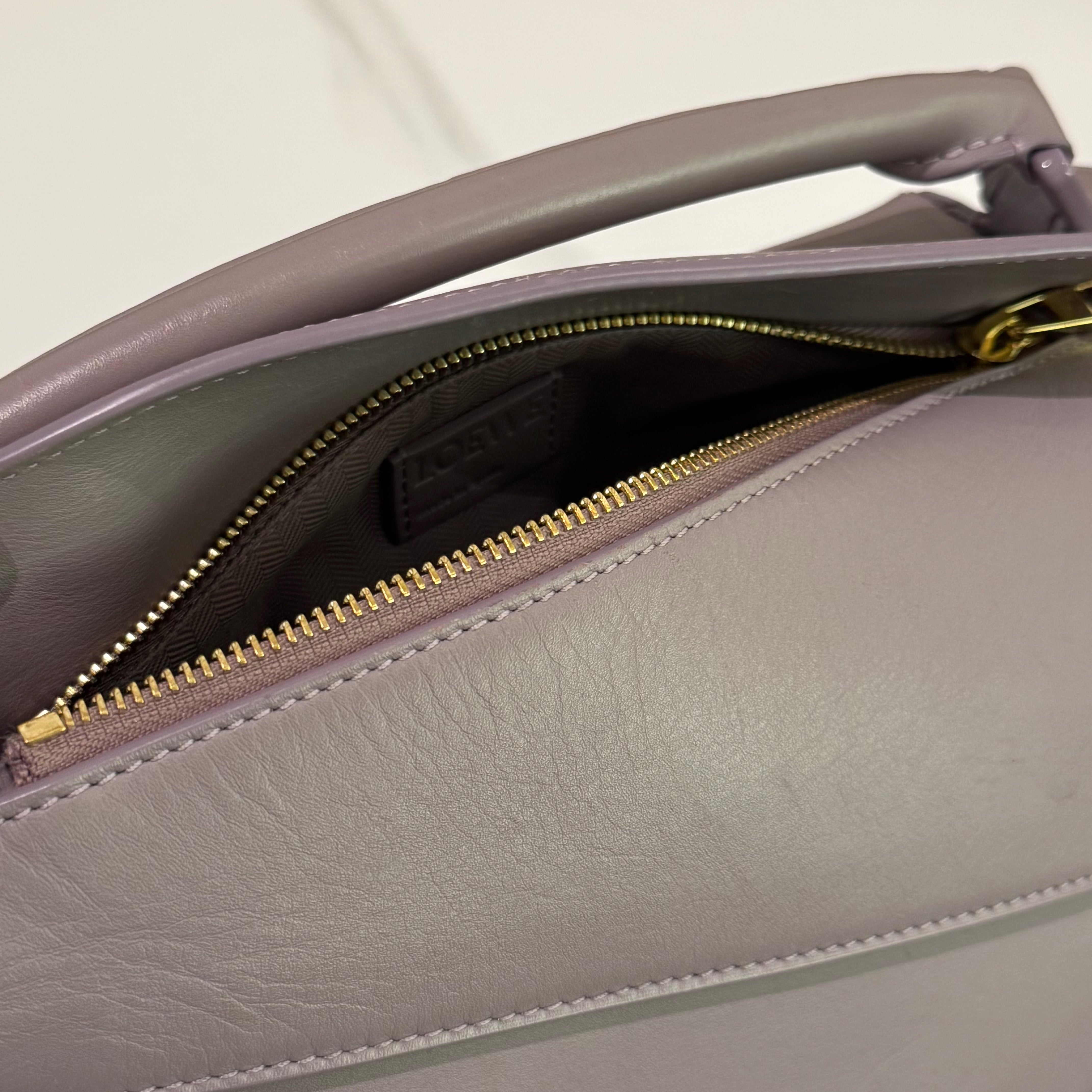 LOEWE SMALL PUZZLE BAG PURPLE