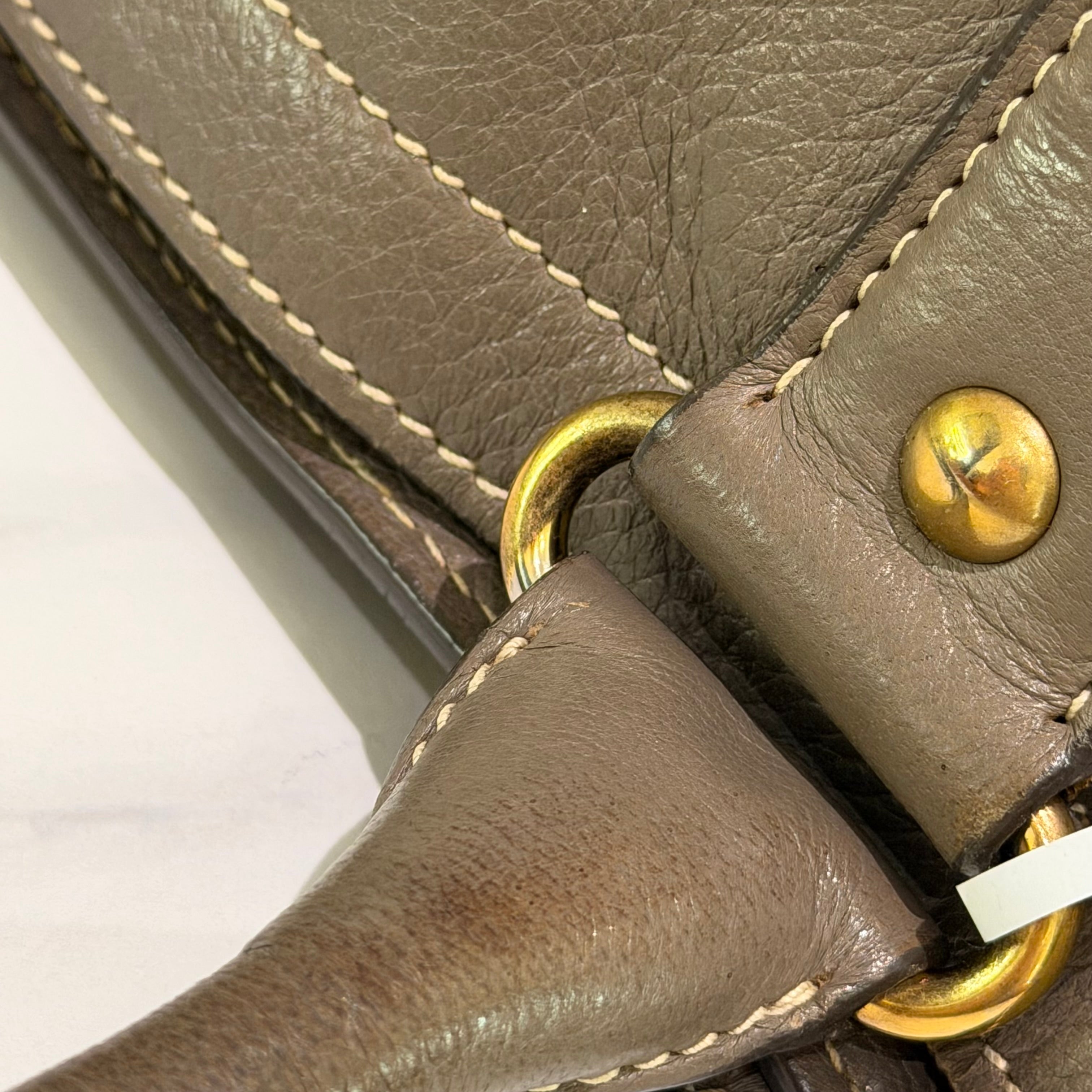 PRADA DEERSKIN MOTOR HANDBAG