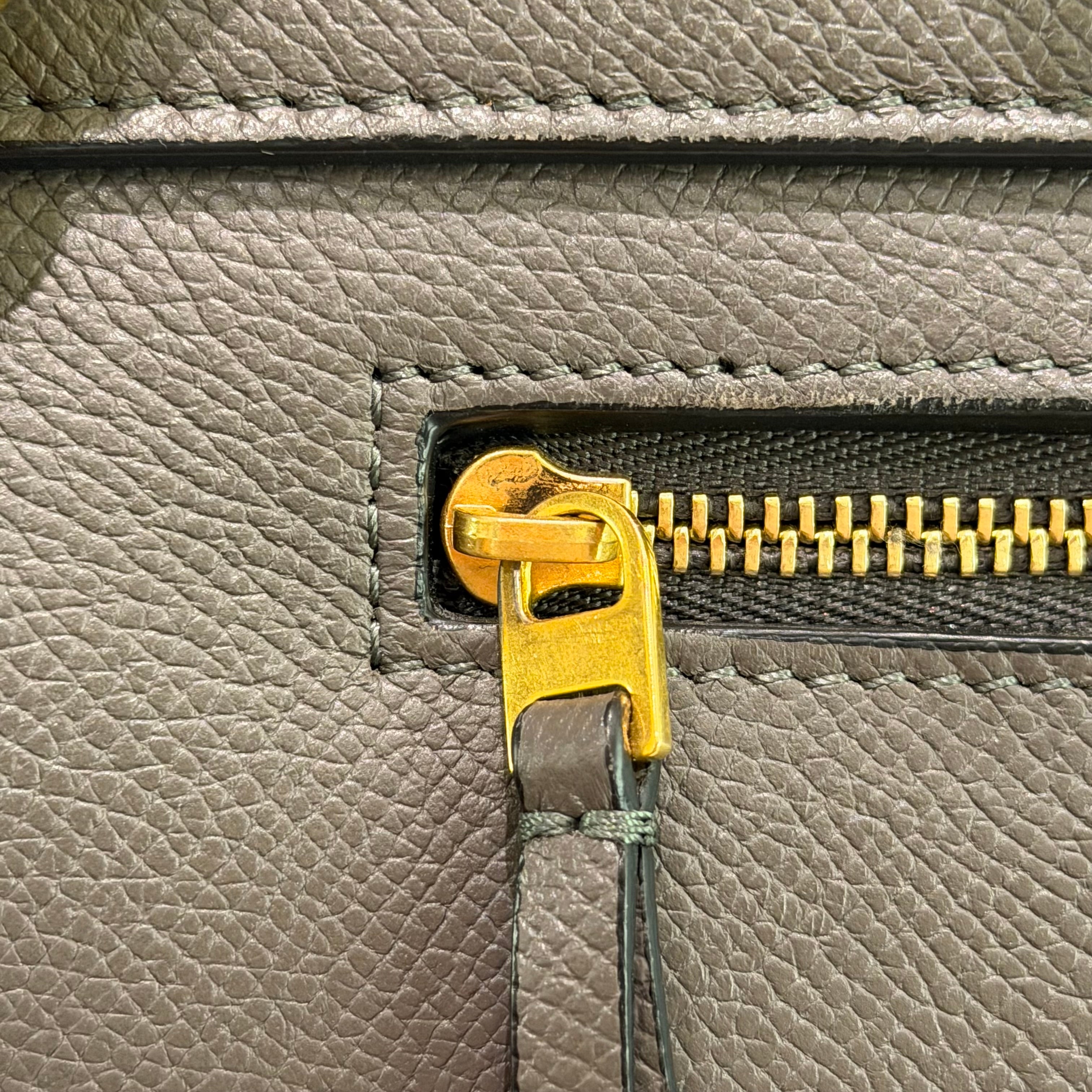 CELINE MICRO LUGGAGE HANDBAG GREY CALFSKIN LEATHER