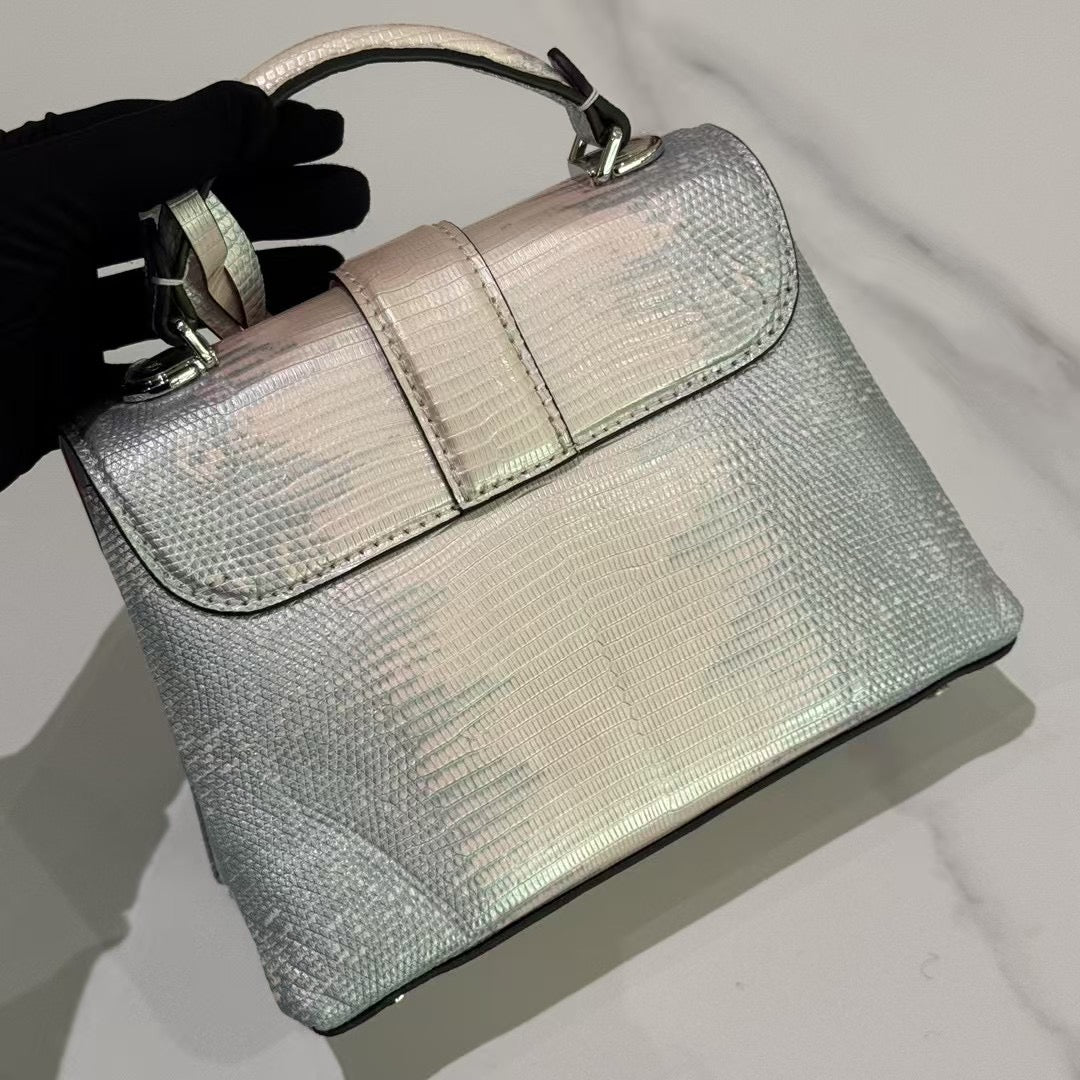 LOUIS VUITTON ROSE DES VENTS MINI GRADIENT LIZARD LEATHER GREY PINK – BRAND NEW WITH STICKERS