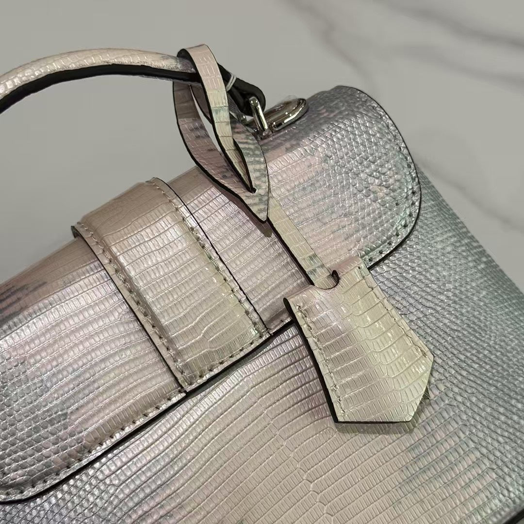 LOUIS VUITTON ROSE DES VENTS MINI GRADIENT LIZARD LEATHER GREY PINK – BRAND NEW WITH STICKERS