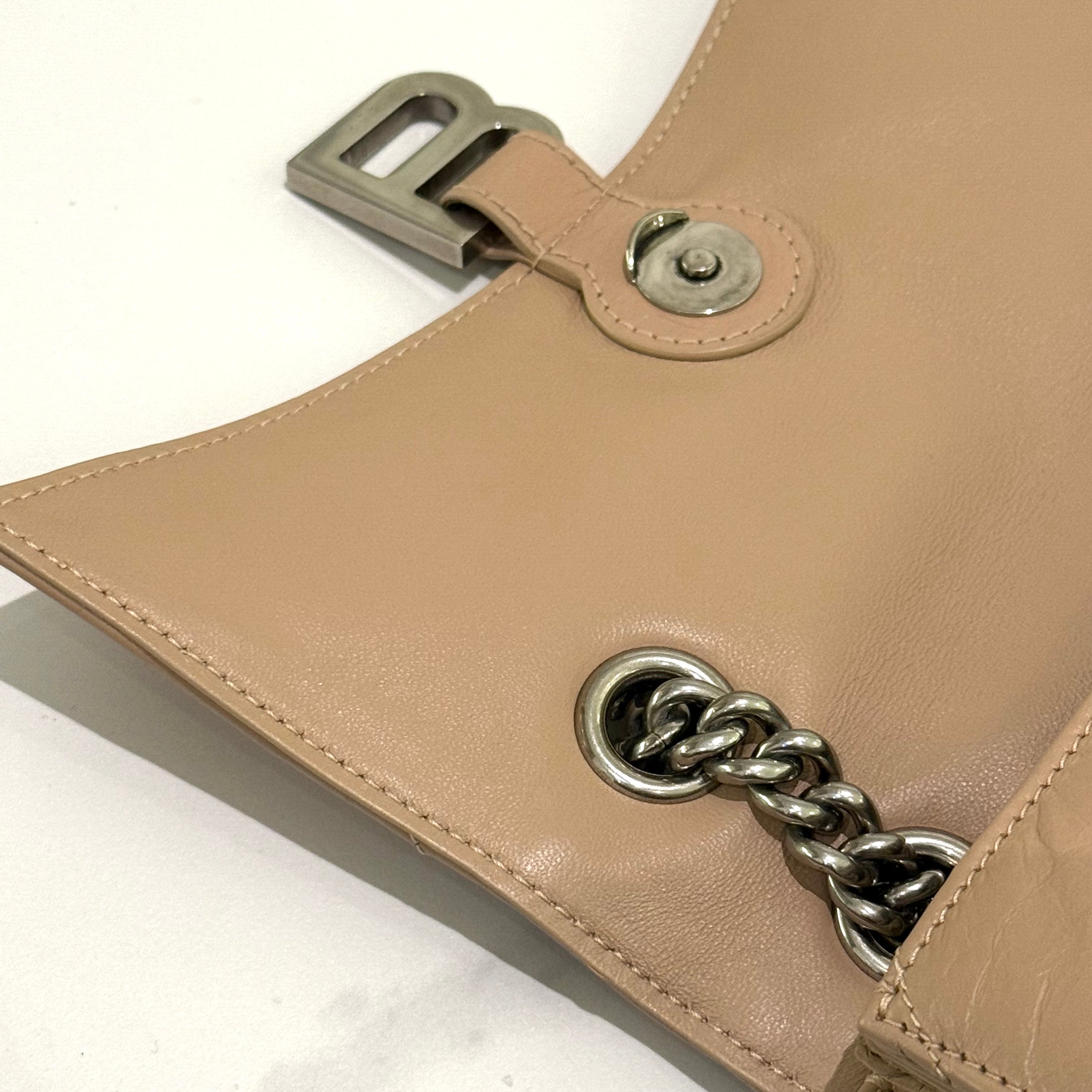 BALENCIAGA CRUSH SMALL LATTE COLOR