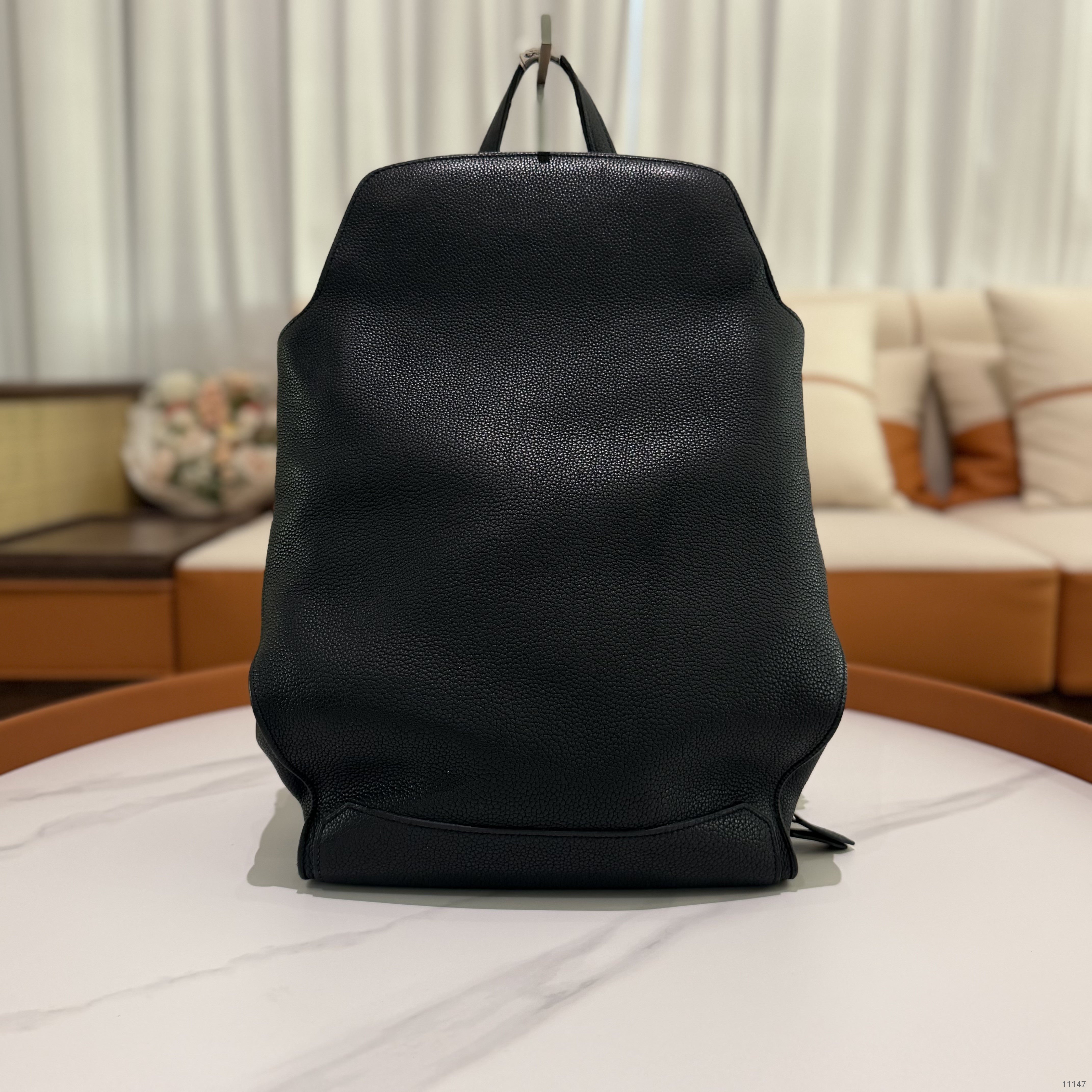 HERMÈS CITYBACK BLACK WITH SILVER HARDWARE BACKPACK
